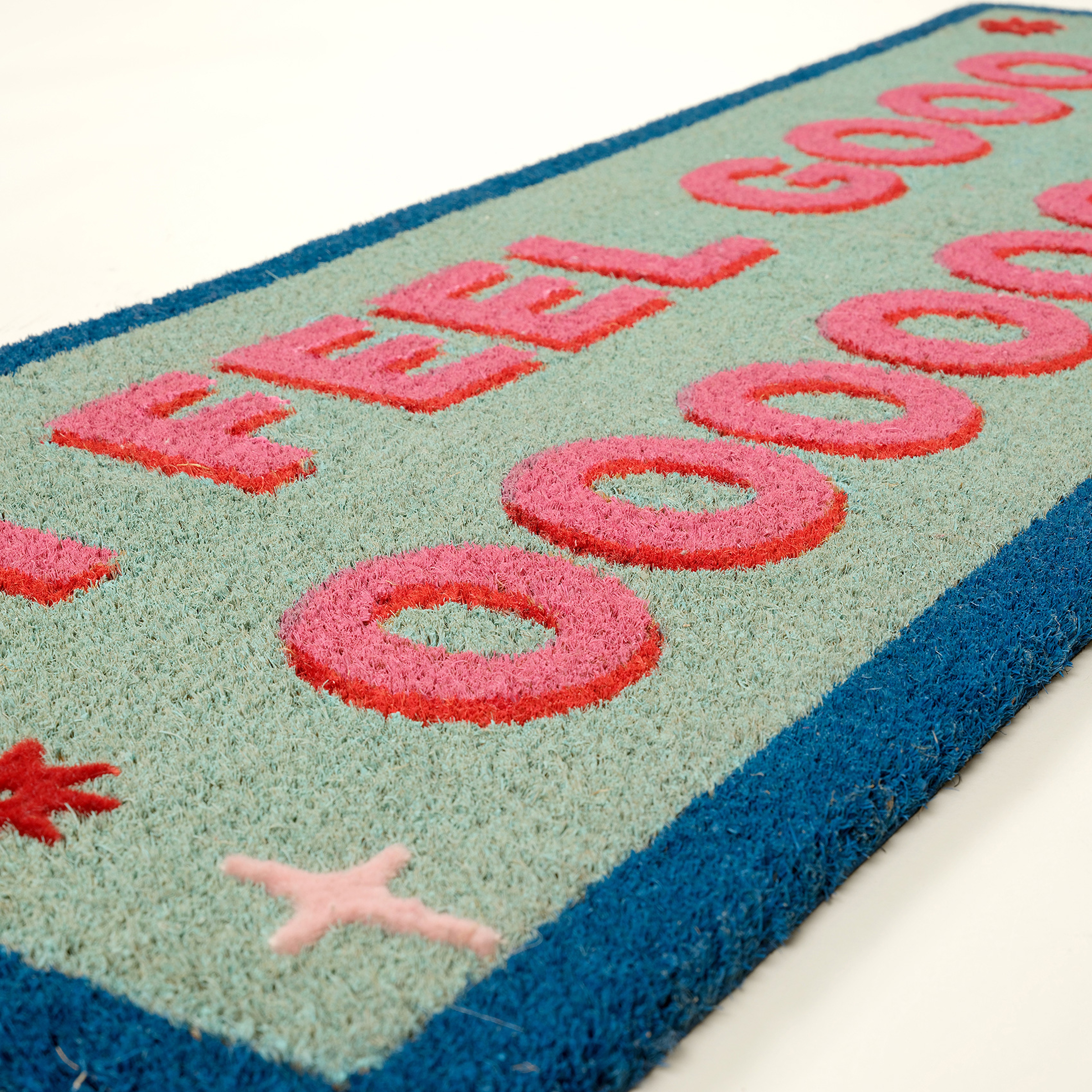 Kerala Coır Kapı Önü Paspası 35x100 Cm Mavi