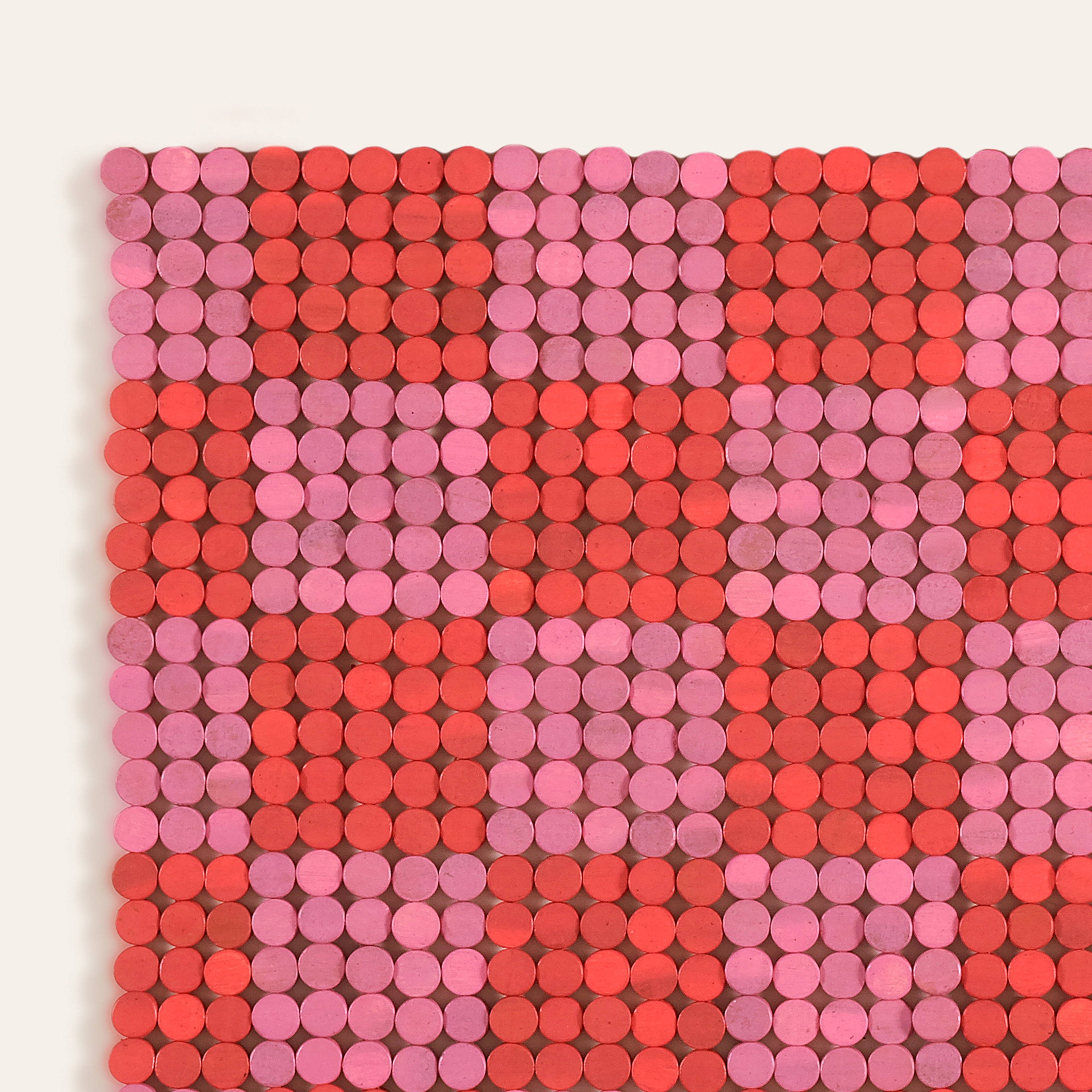 Toba Ağaç Ahşap Paspas 60x100 Cm Pembe