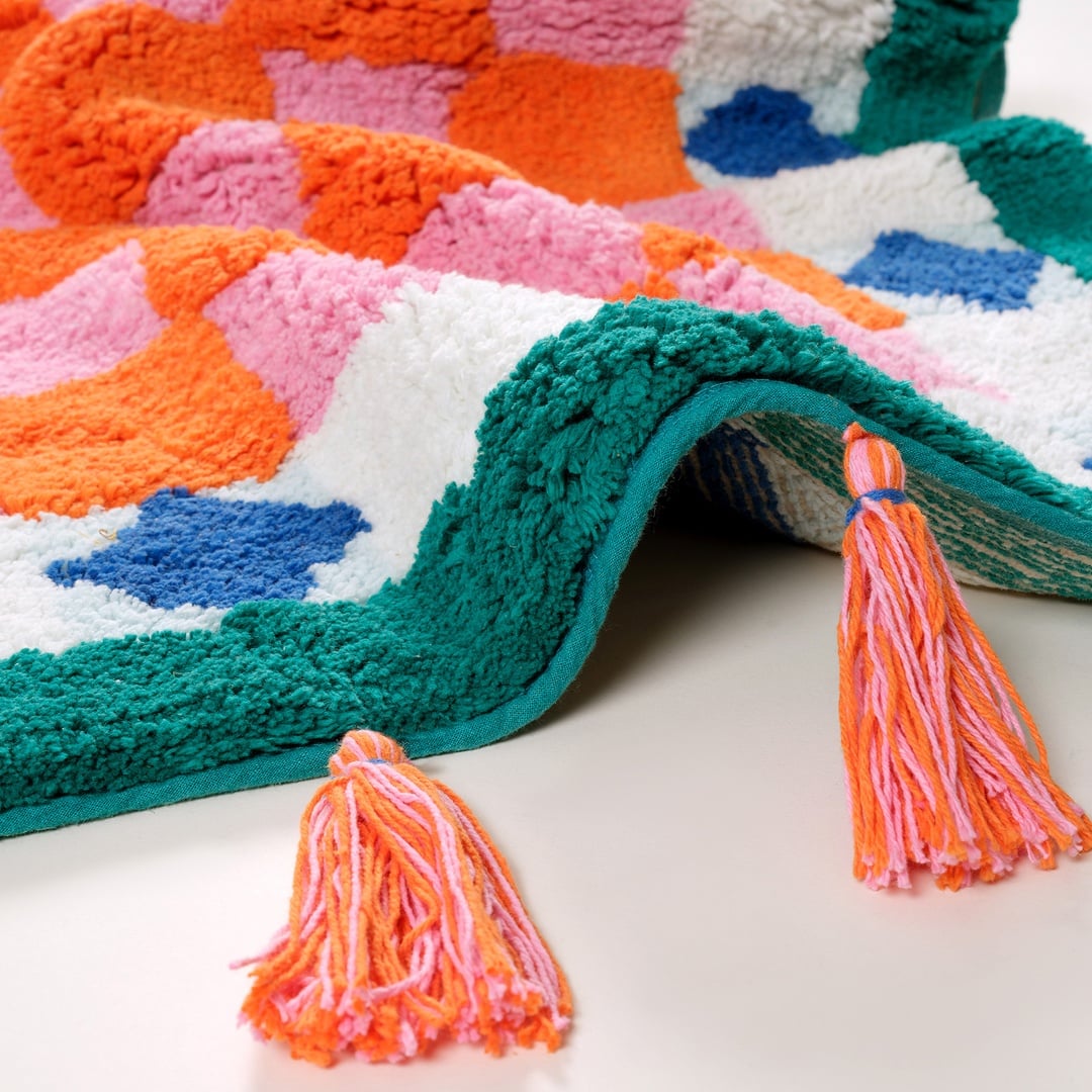 Punjab Pamuk %100 Pamuk Banyo Paspası 60x90 Cm Renkli