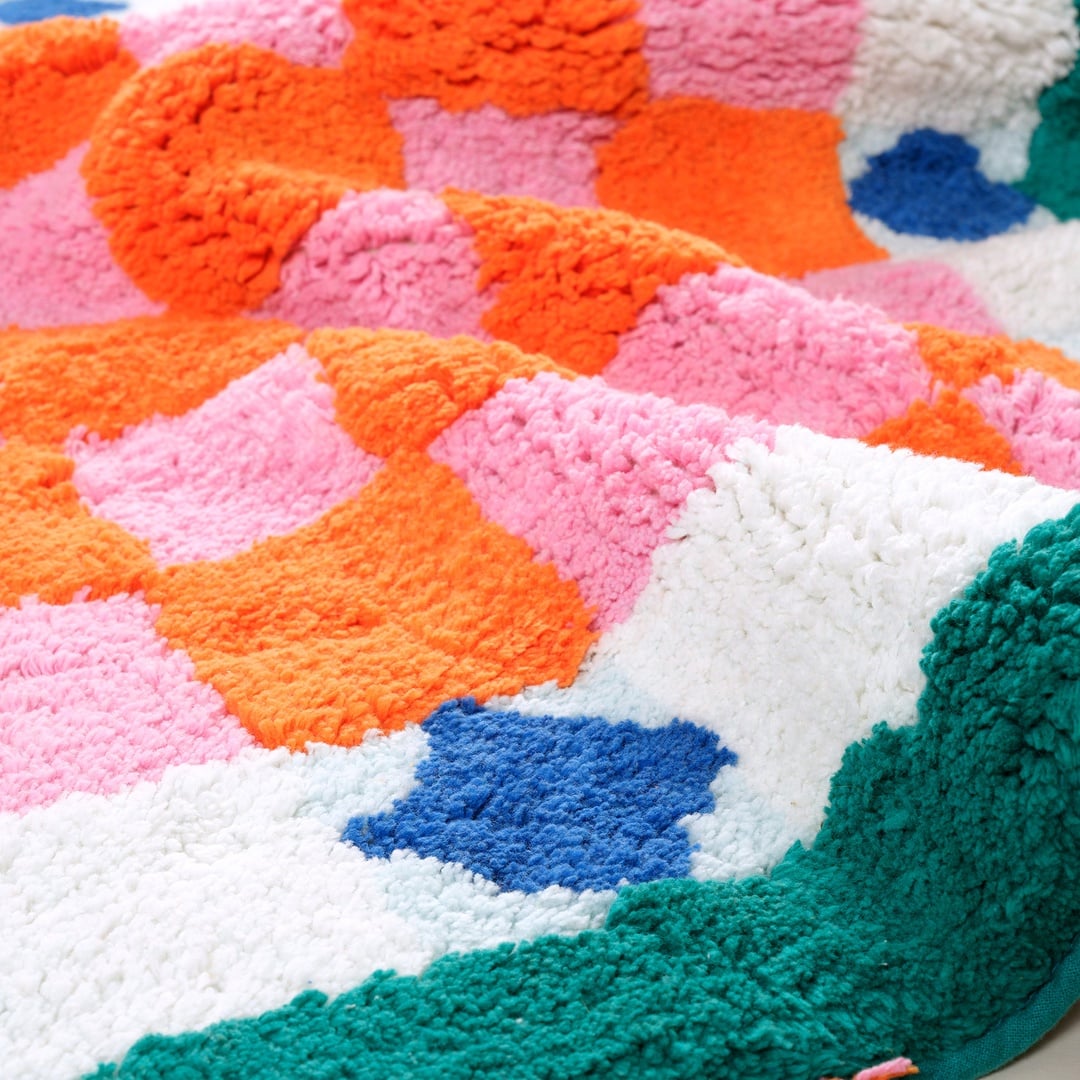 Punjab Pamuk %100 Pamuk Banyo Paspası 60x90 Cm Renkli