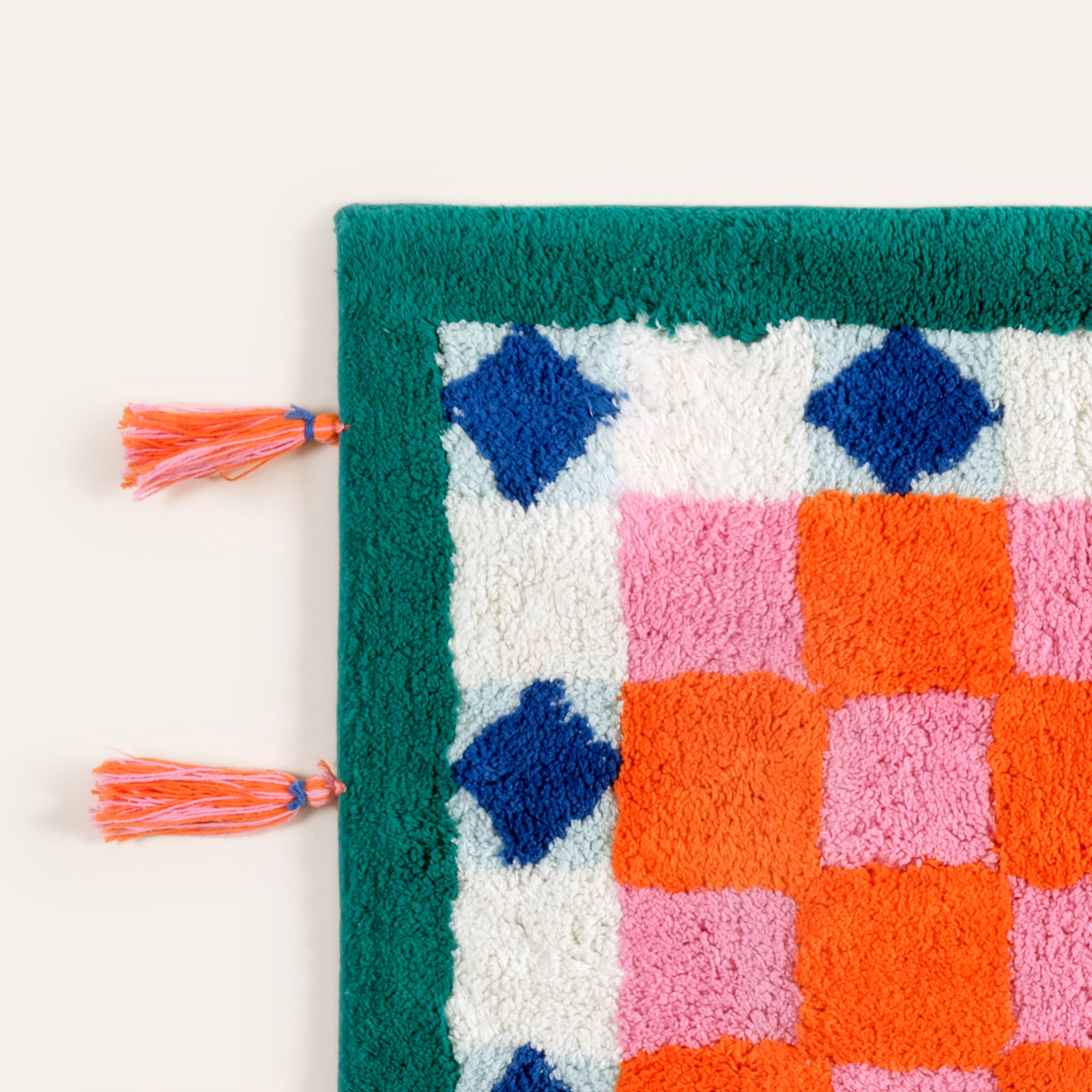 Punjab Pamuk %100 Pamuk Banyo Paspası 60x90 Cm Renkli