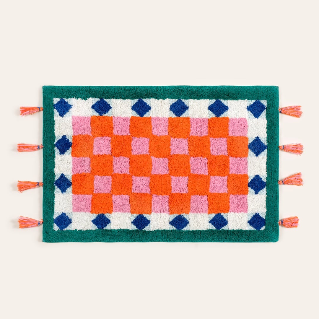 Punjab Pamuk %100 Pamuk Banyo Paspası 60x90 Cm Renkli