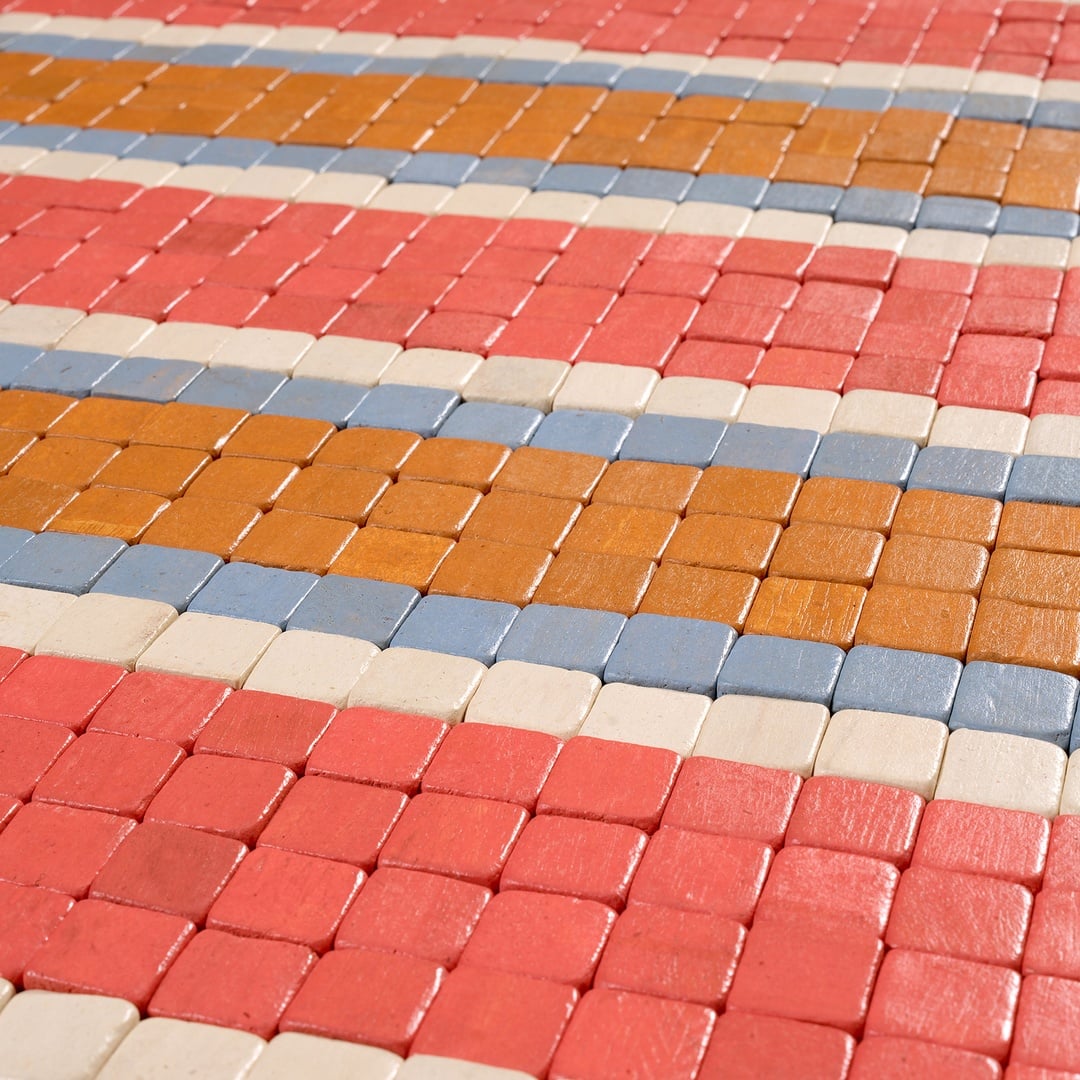 Toba Ağaç Ahşap Paspas 60x100 Cm Kırmızı