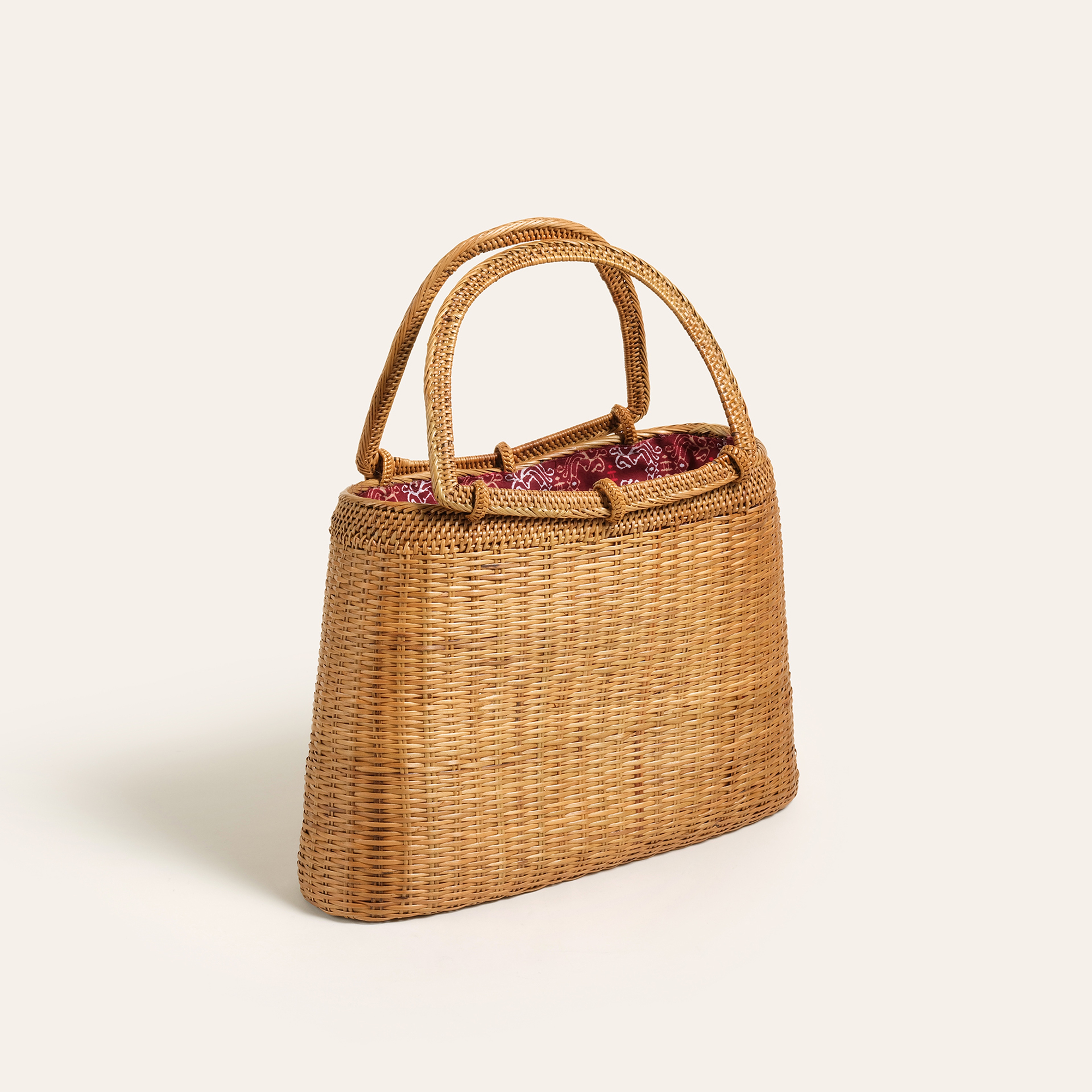 Flores Saz Bitkisi Çanta 33x22 Cm Natural