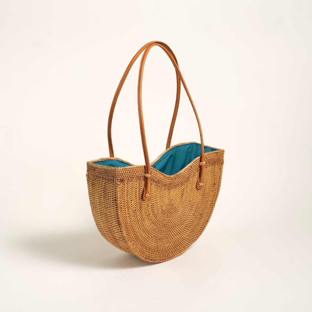 Flores Saz Bitkisi Çanta 32x20x11 Cm Natural