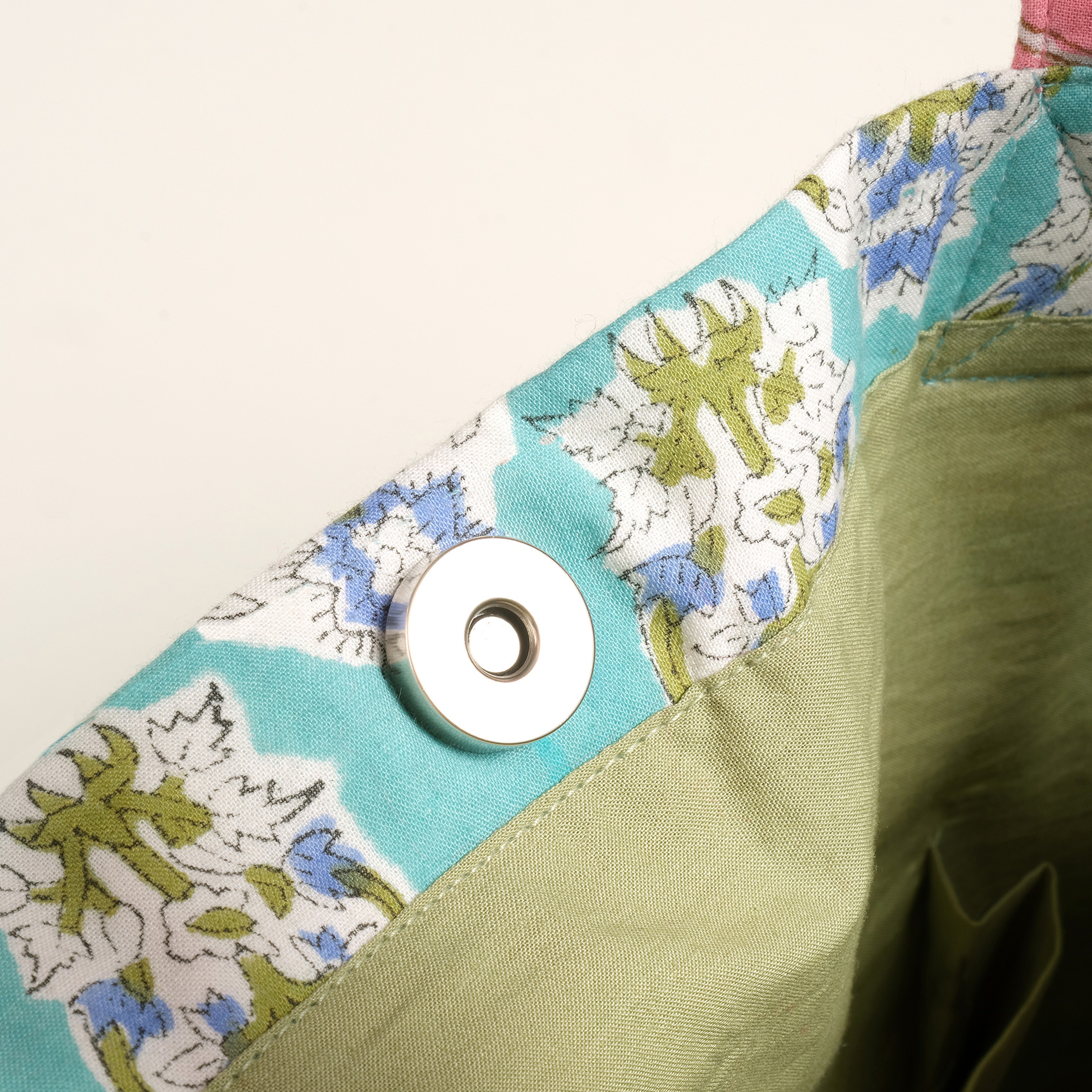 Rajpath El Baskısı Çanta 42x38x14 Cm Turkuaz