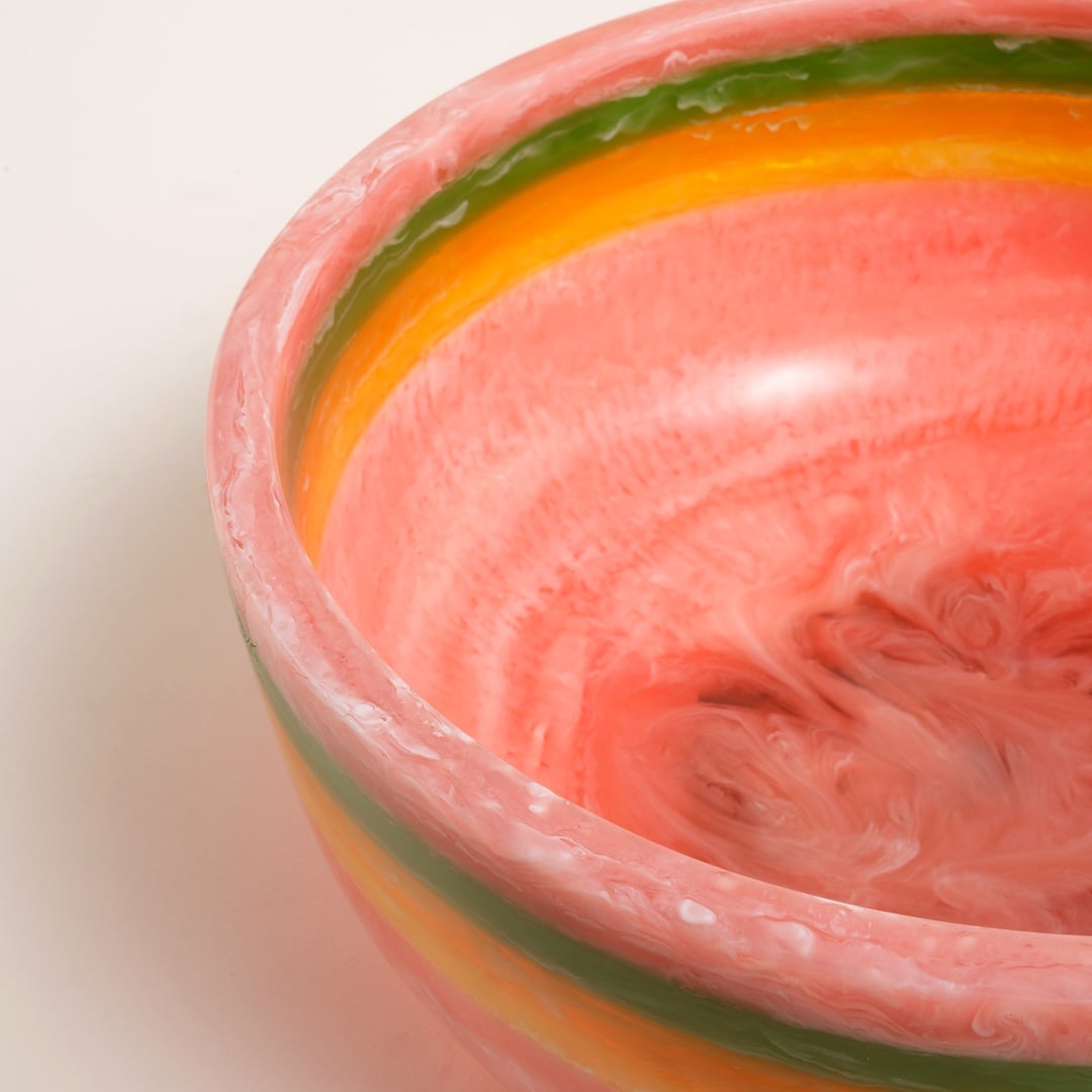 Tanda Reçine Kase 25x25x12 Cm Renkli