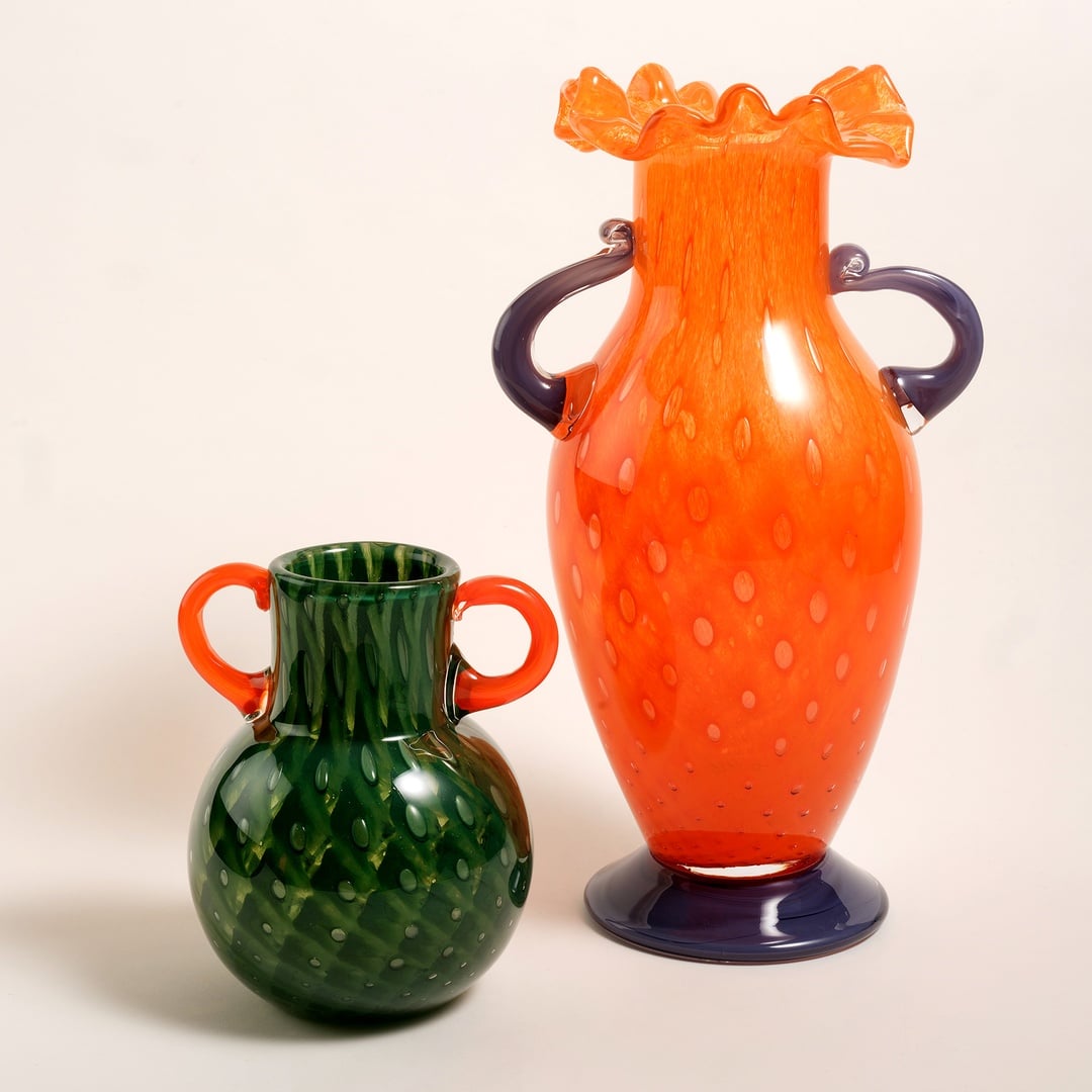 Baıta Yeşil Cam Vazo 15x14x17 Cm