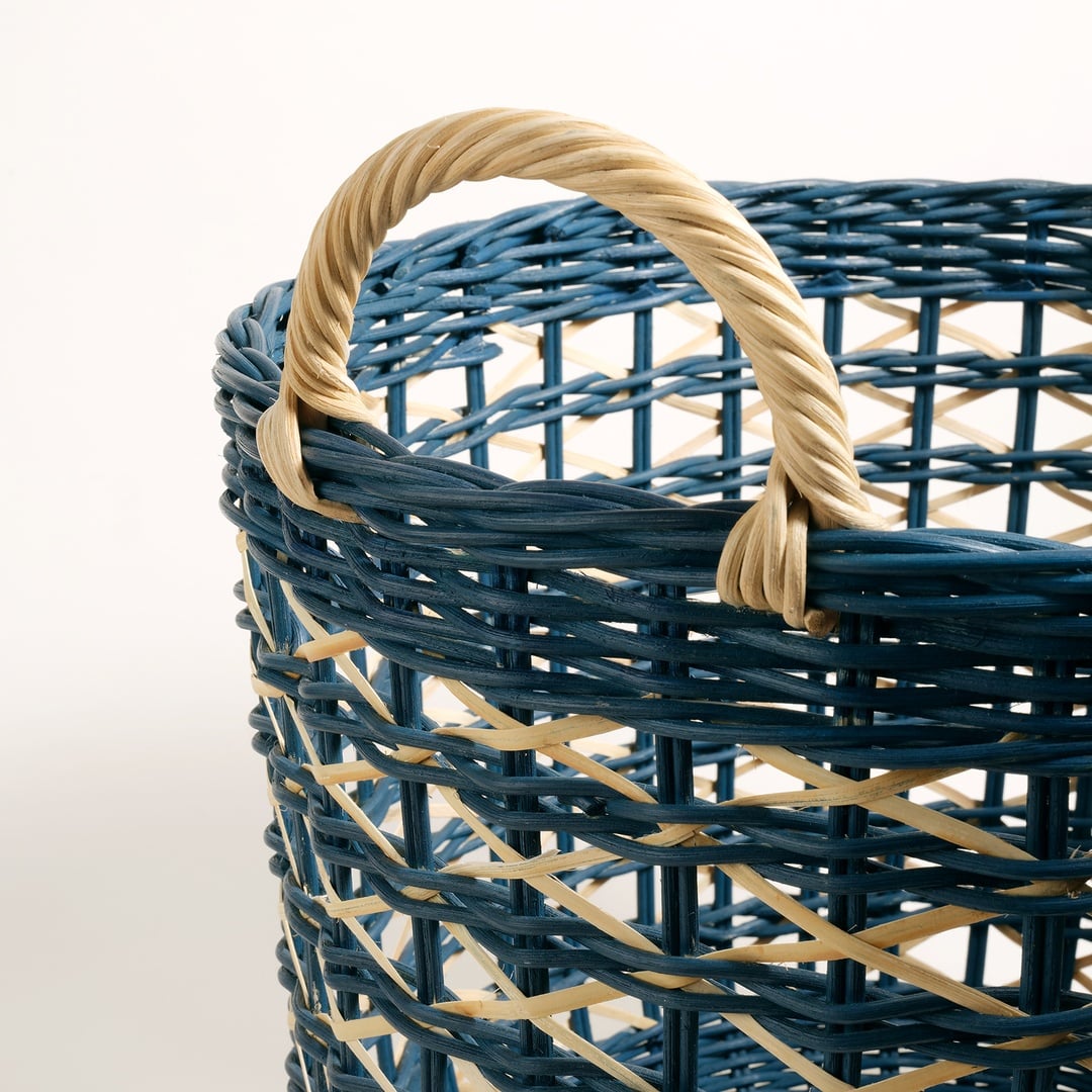 Java Rattan Sepet 45 Cm Lacivert