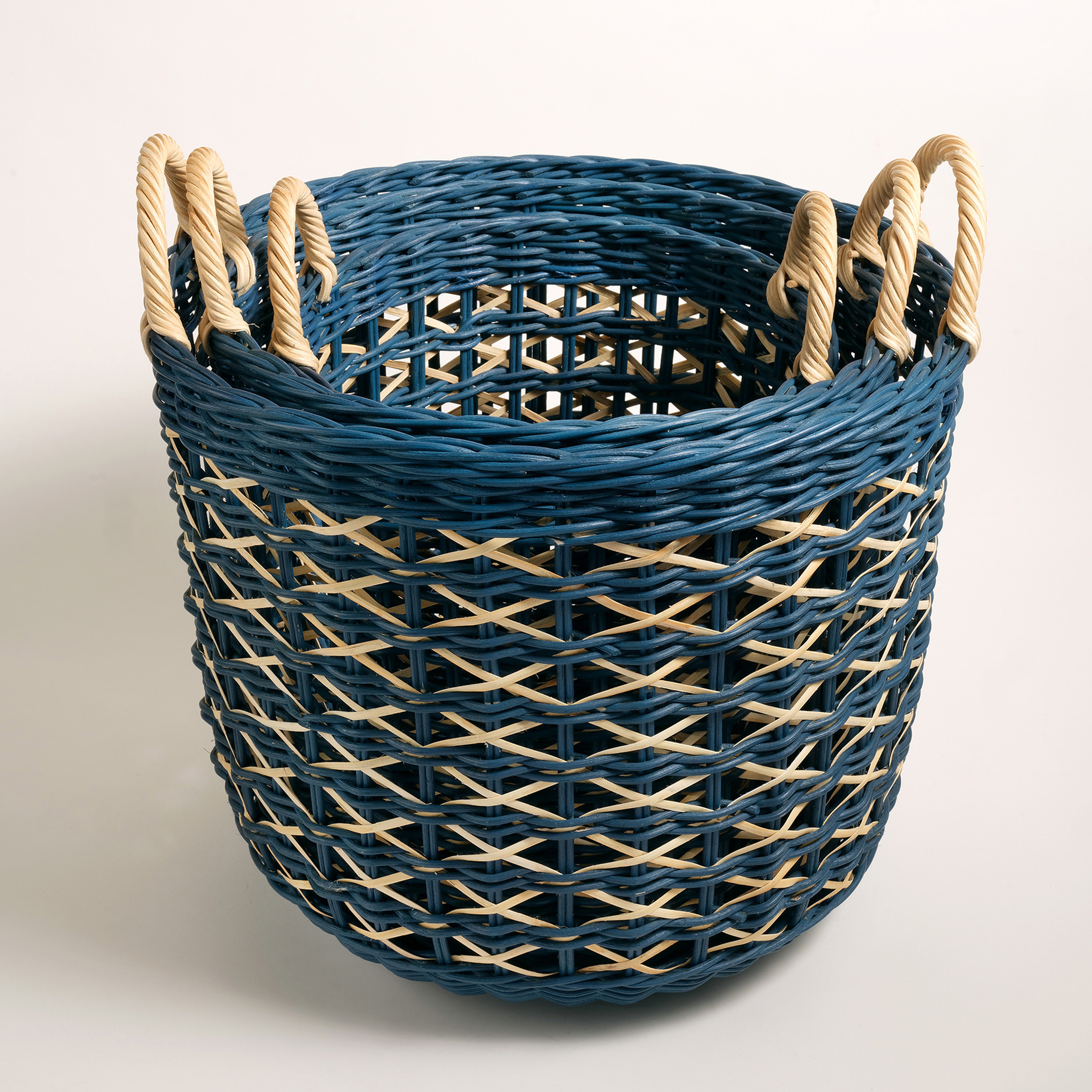 Java Rattan Sepet 45 Cm Lacivert
