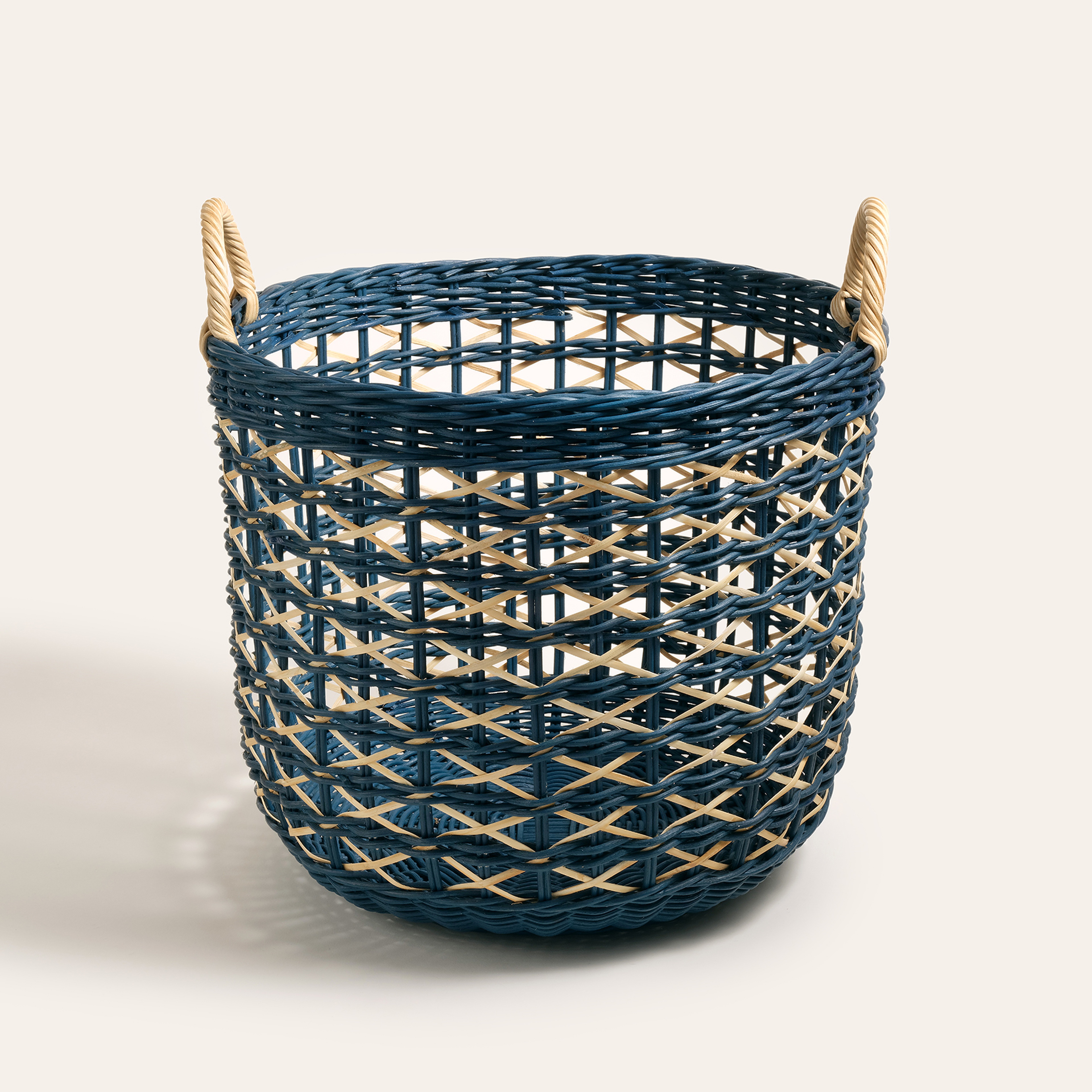 Java Rattan Sepet 45 Cm Lacivert