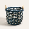 Java Rattan Sepet 39 Cm Lacivert