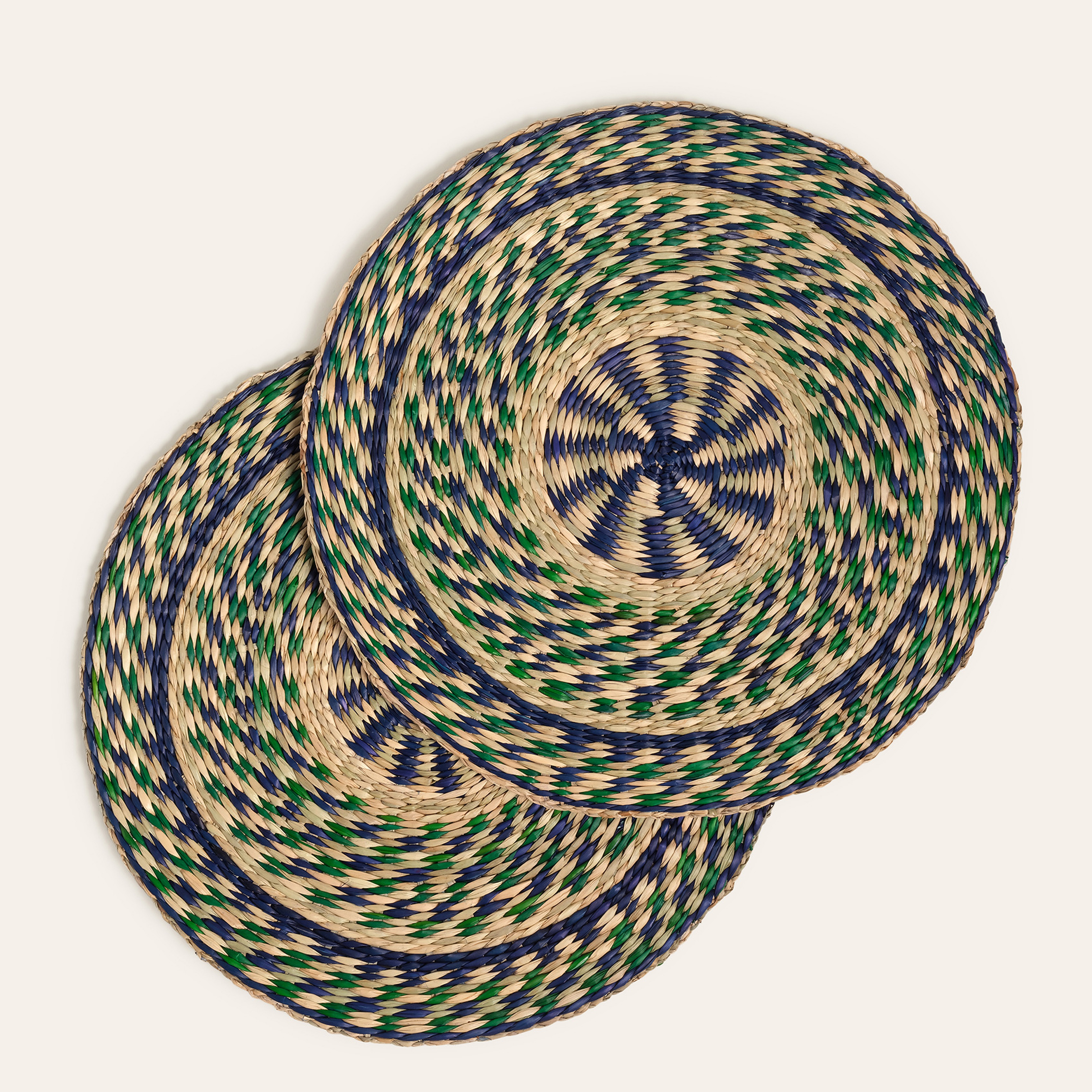 Tam Dao Deniz Çayırı Amerikan Servis 38 Cm Lacıvert - Yeşil