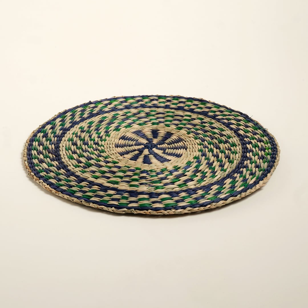 Tam Dao Deniz Çayırı Amerikan Servis 38 Cm Lacıvert - Yeşil