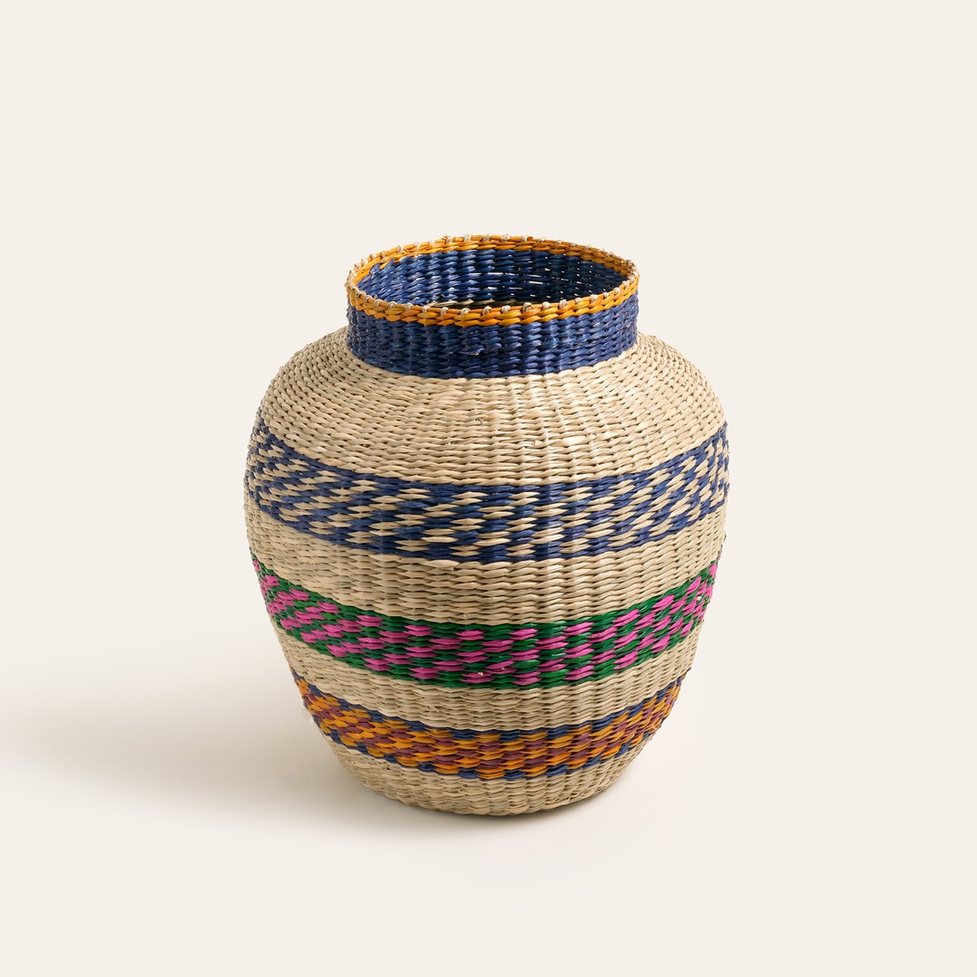 Tam Dao Deniz Çayırı Vazo 30x18x33 Cm Renkli