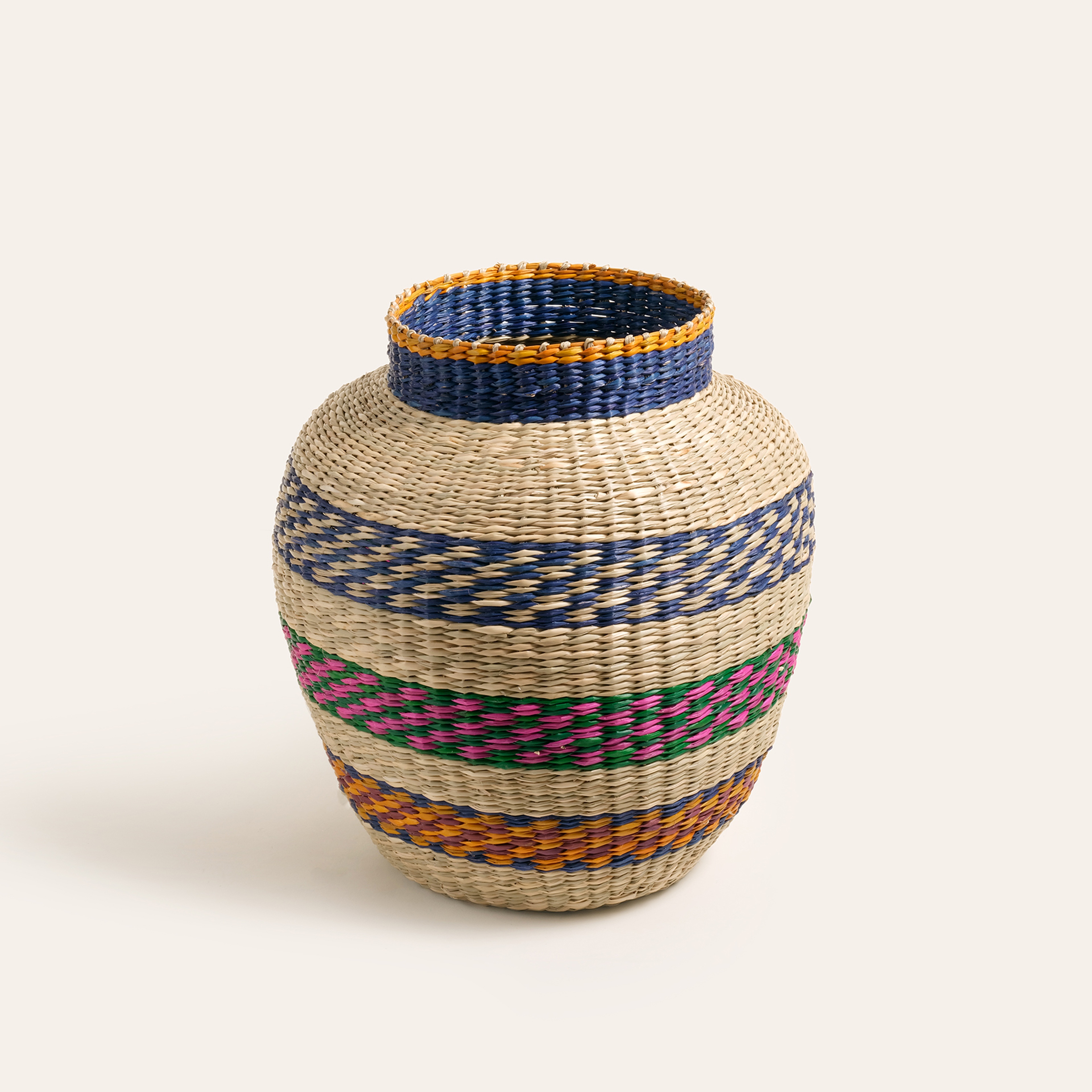 Tam Dao Deniz Çayırı Vazo 30x18x33 Cm Renkli