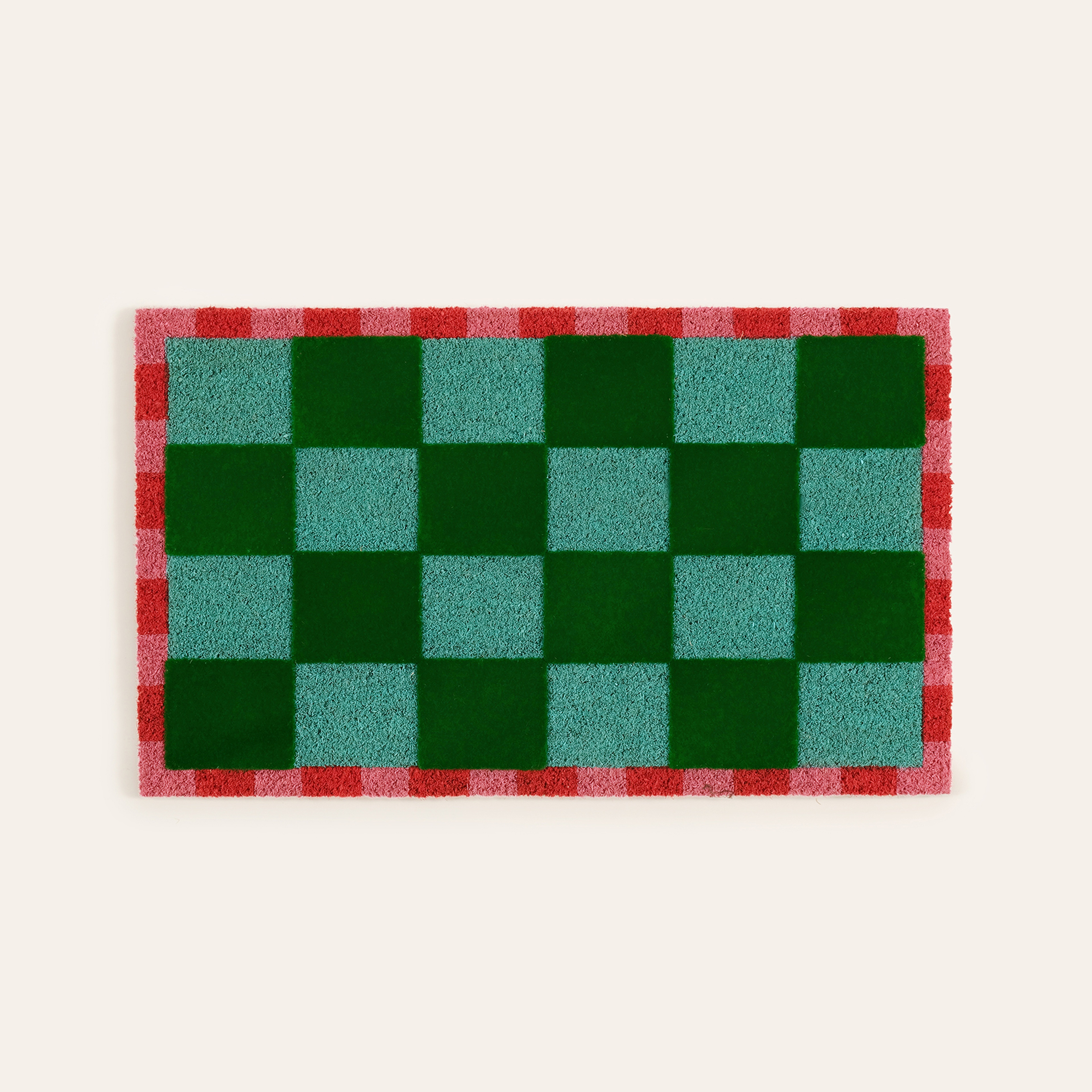 Kerala Coır Kapı Önü Paspası 45x75 Cm Yeşil