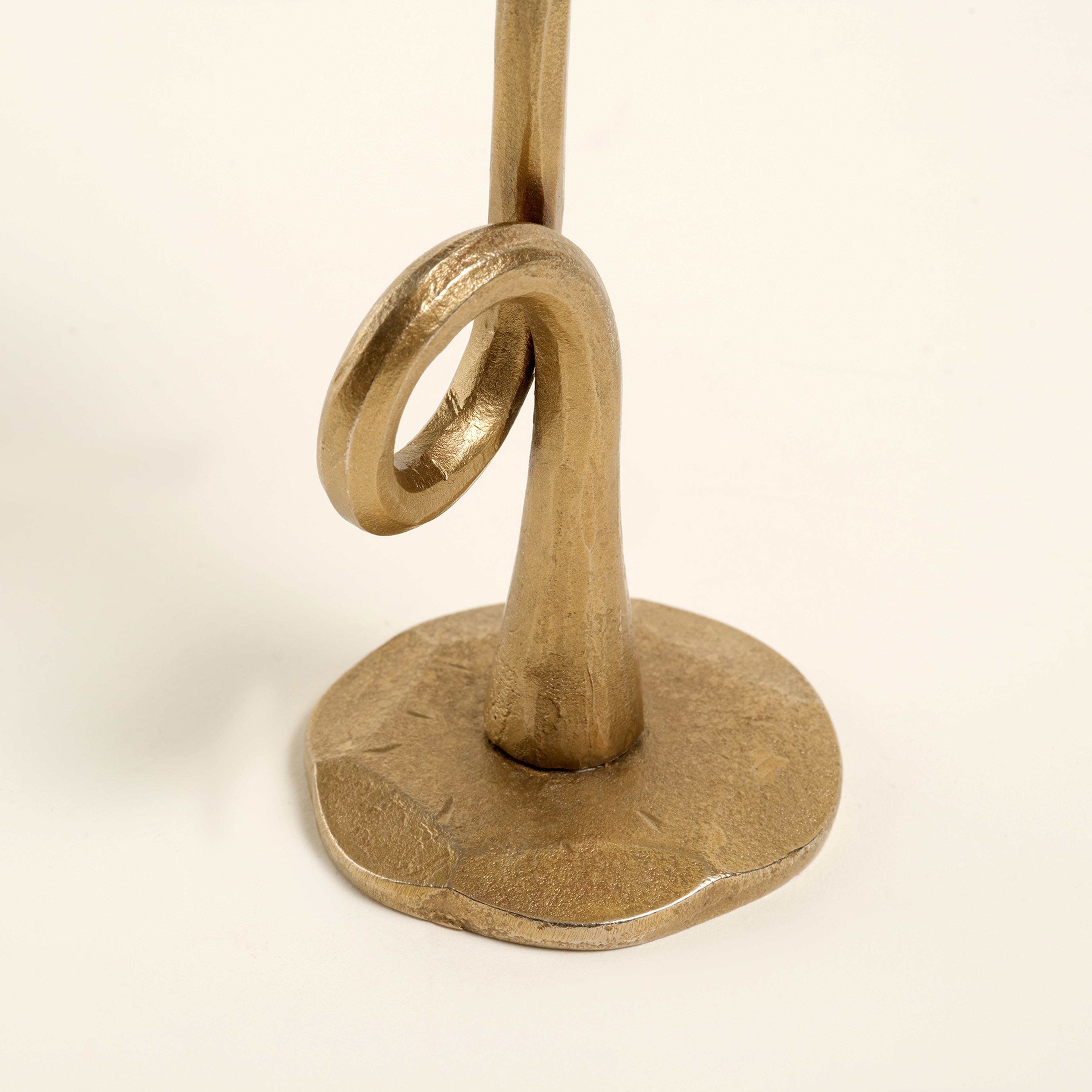 Lotus Metal Şamdan 7x7x15 Cm Altın