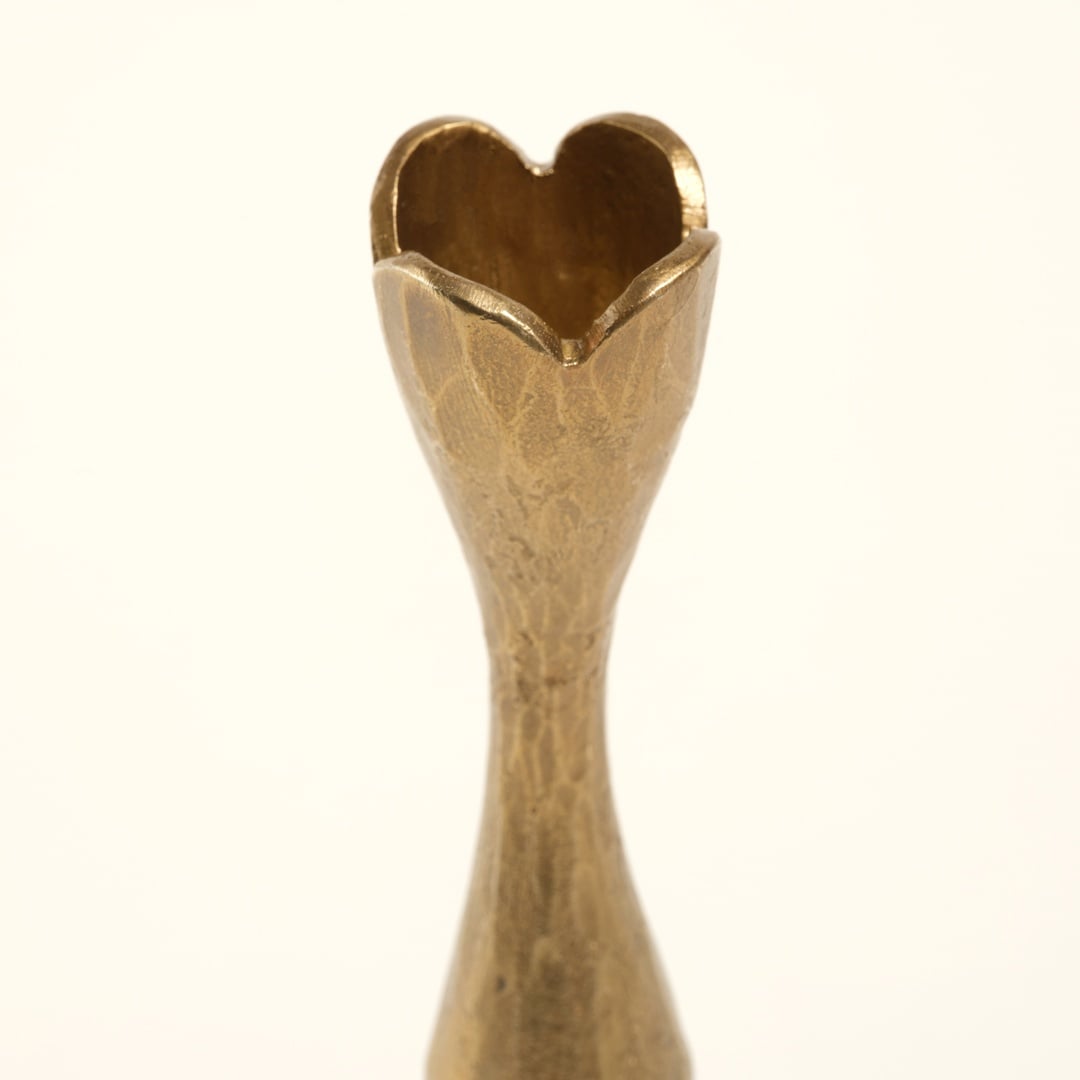 Lotus Metal Şamdan 7x7x24 Cm Altın