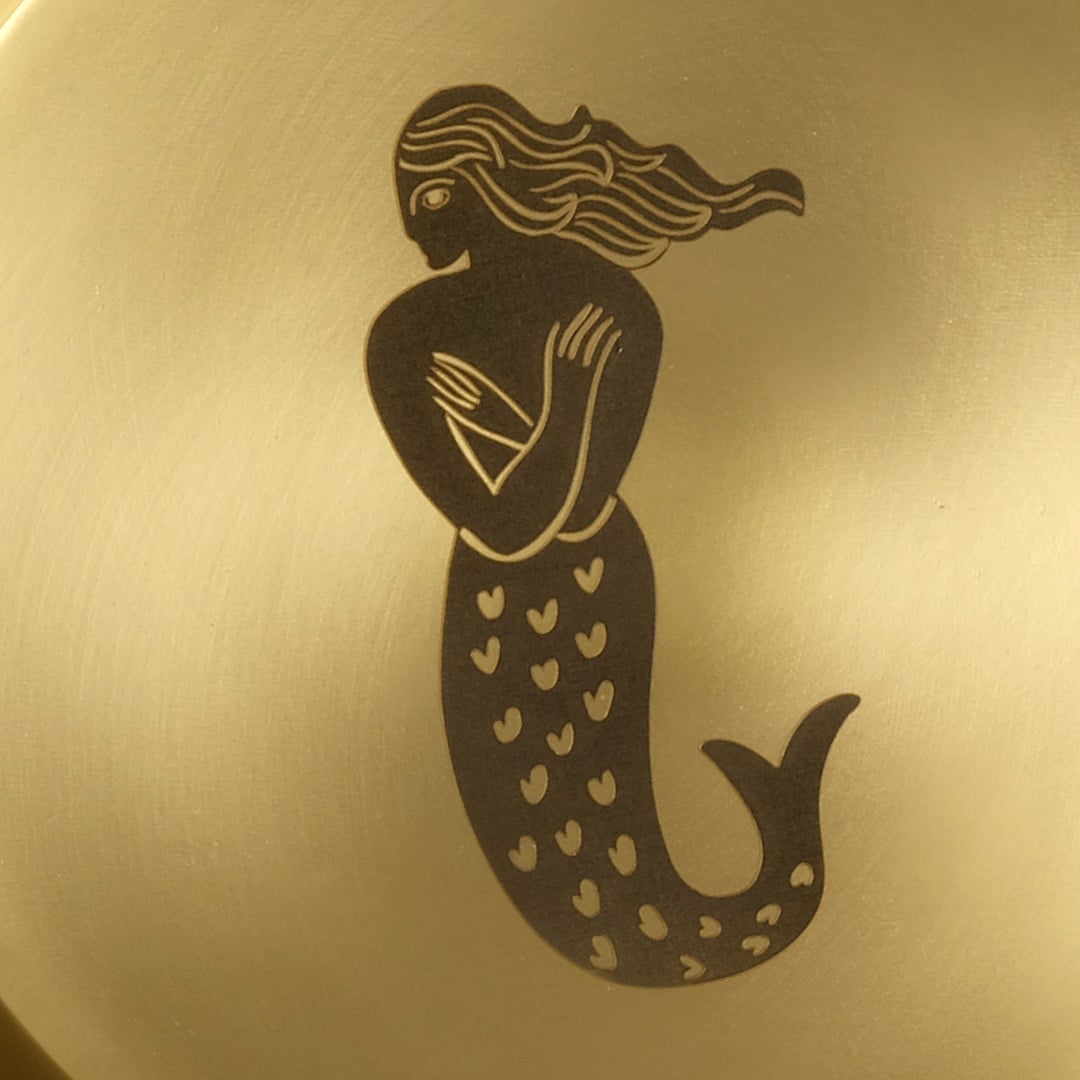 Emirgan Pirinç Tabak 18x18x2 Cm Mat Altın