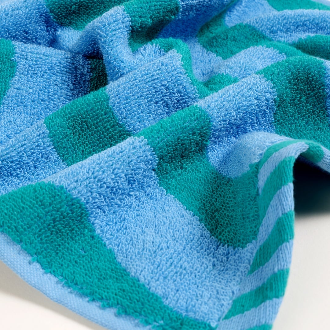 Tabea - Pamuk %100 Pamuk El Havlusu 30x50 Cm Yeşil - Mavi