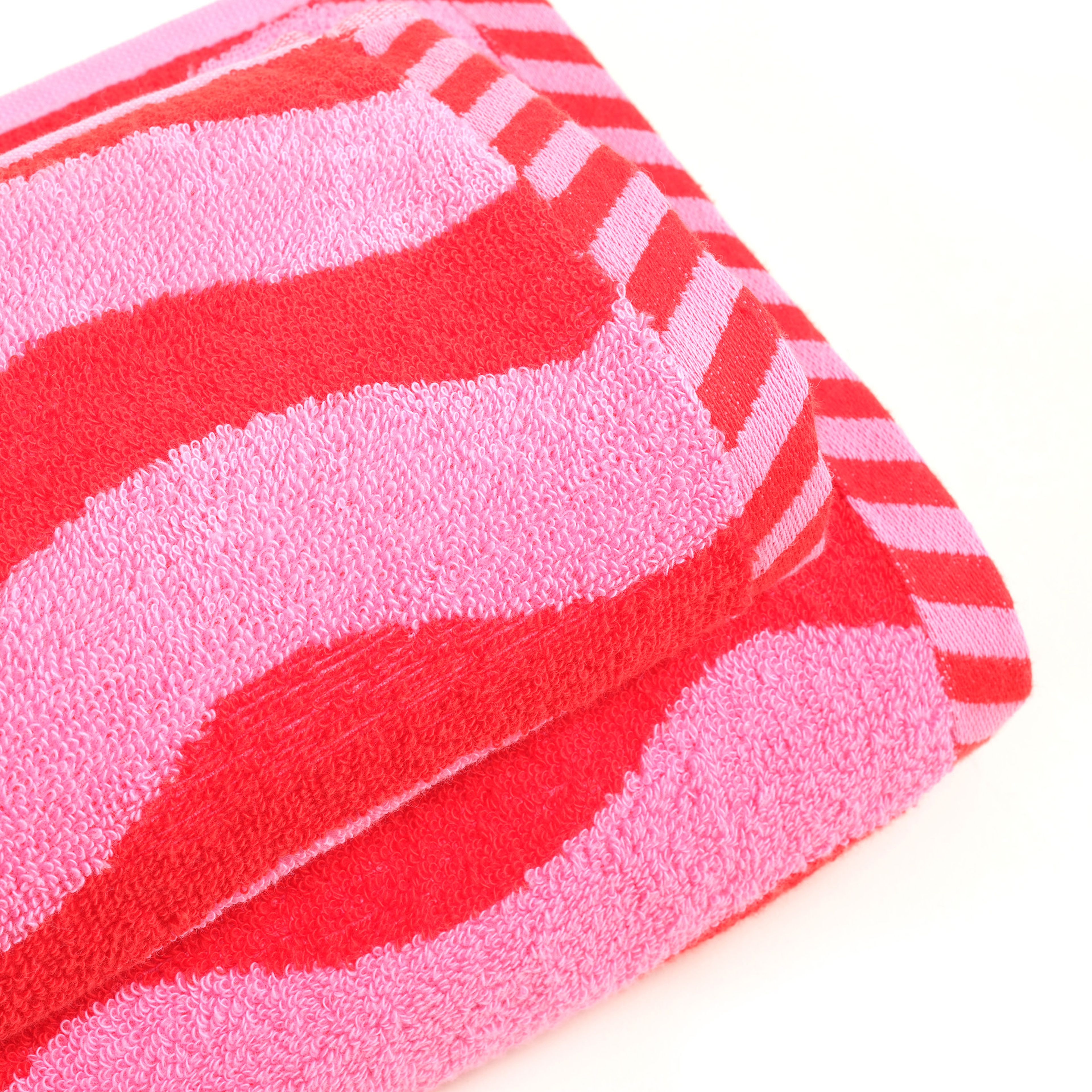 Tabea - Pamuk %100 Pamuk El Havlusu 30x50 Cm Pembe - Kırmızı