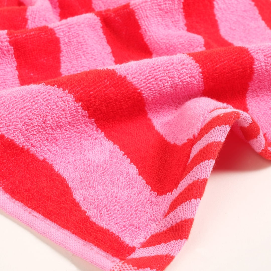 Tabea - Pamuk %100 Pamuk El Havlusu 30x50 Cm Pembe - Kırmızı