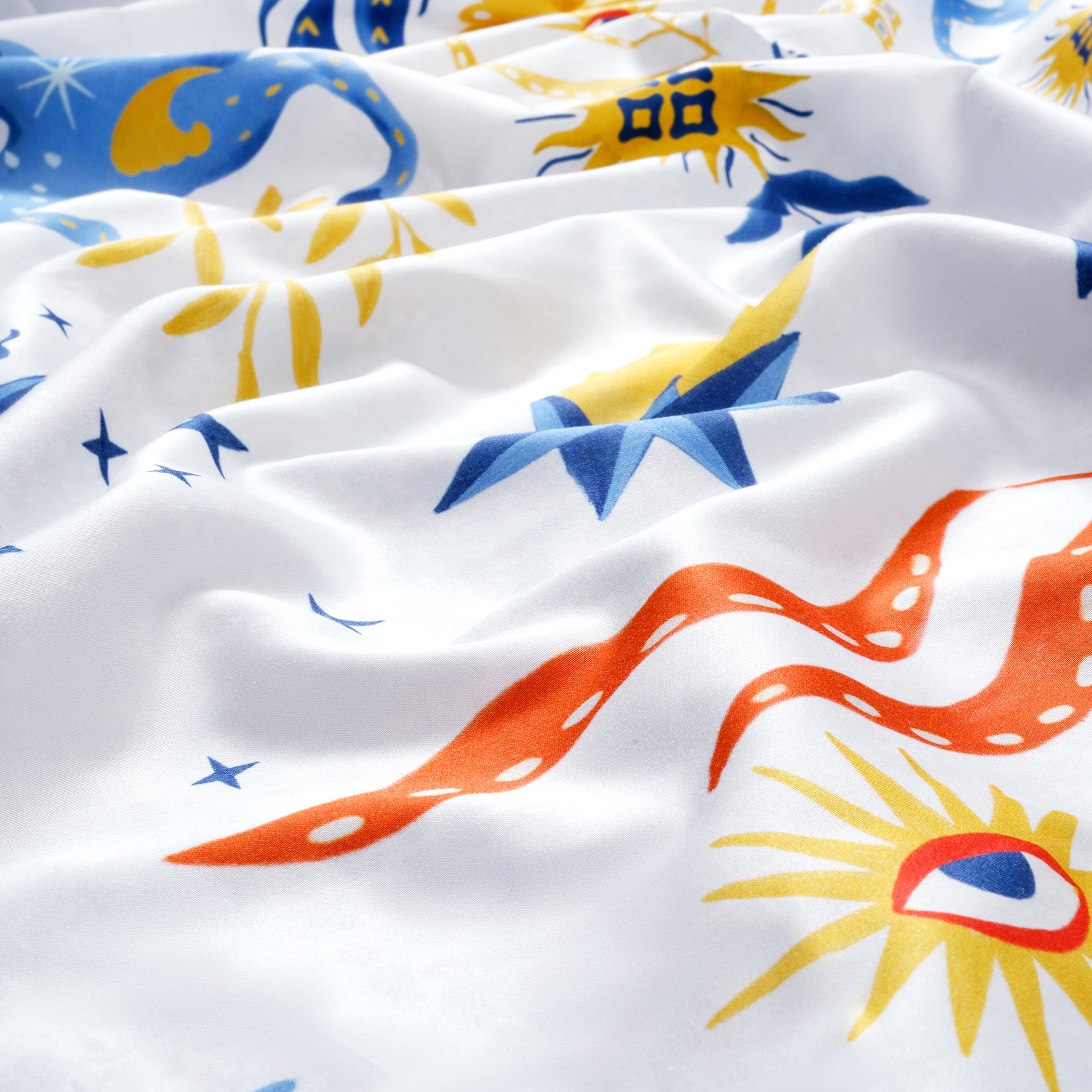 Lahor 300 Tc E.kıng Sıze Pamuk Saten Nevresim Seti 260x220 Cm Mavi