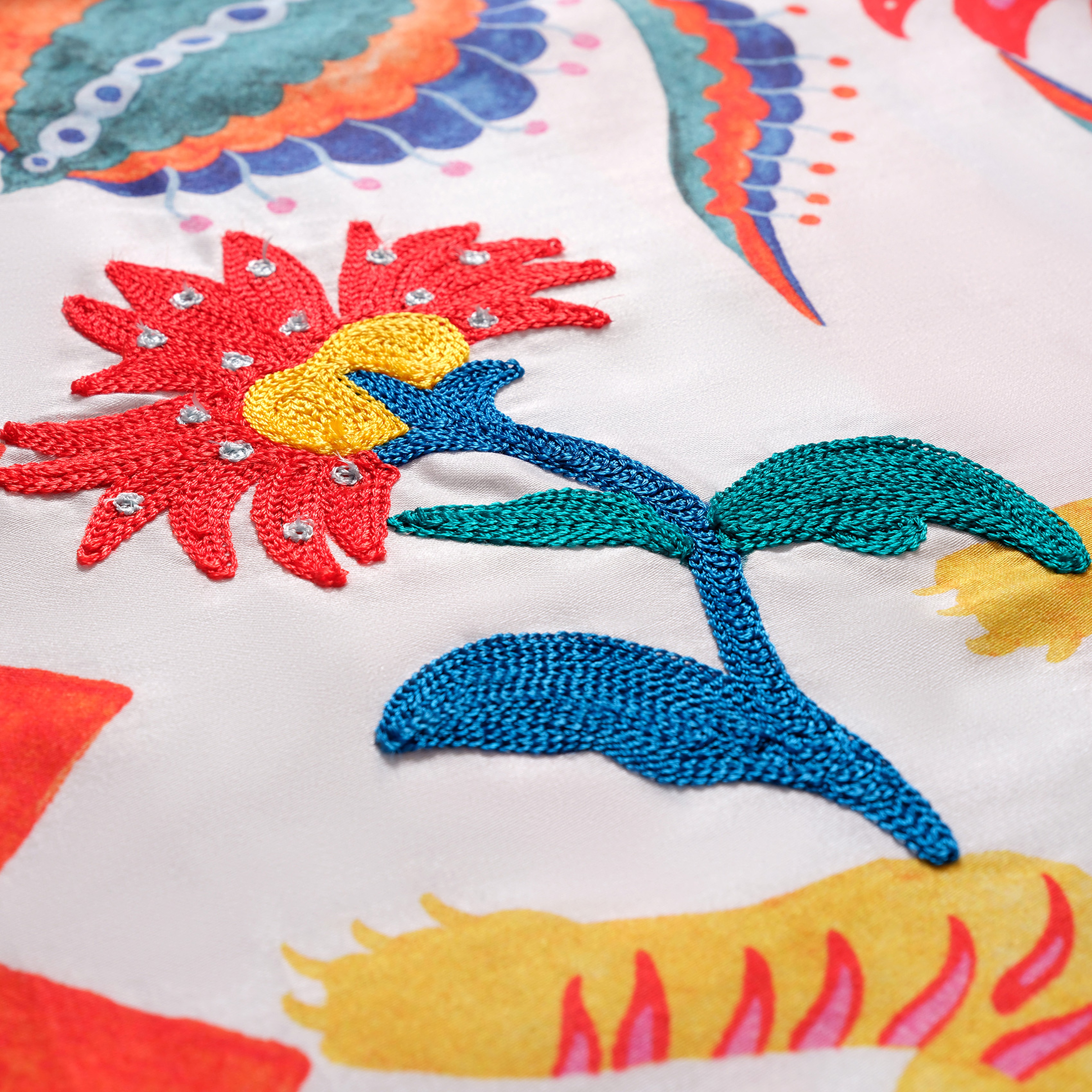 Lahor 300 Tc E.kıng Sıze Pamuk Saten Nevresim Seti 260x220 Cm Renkli