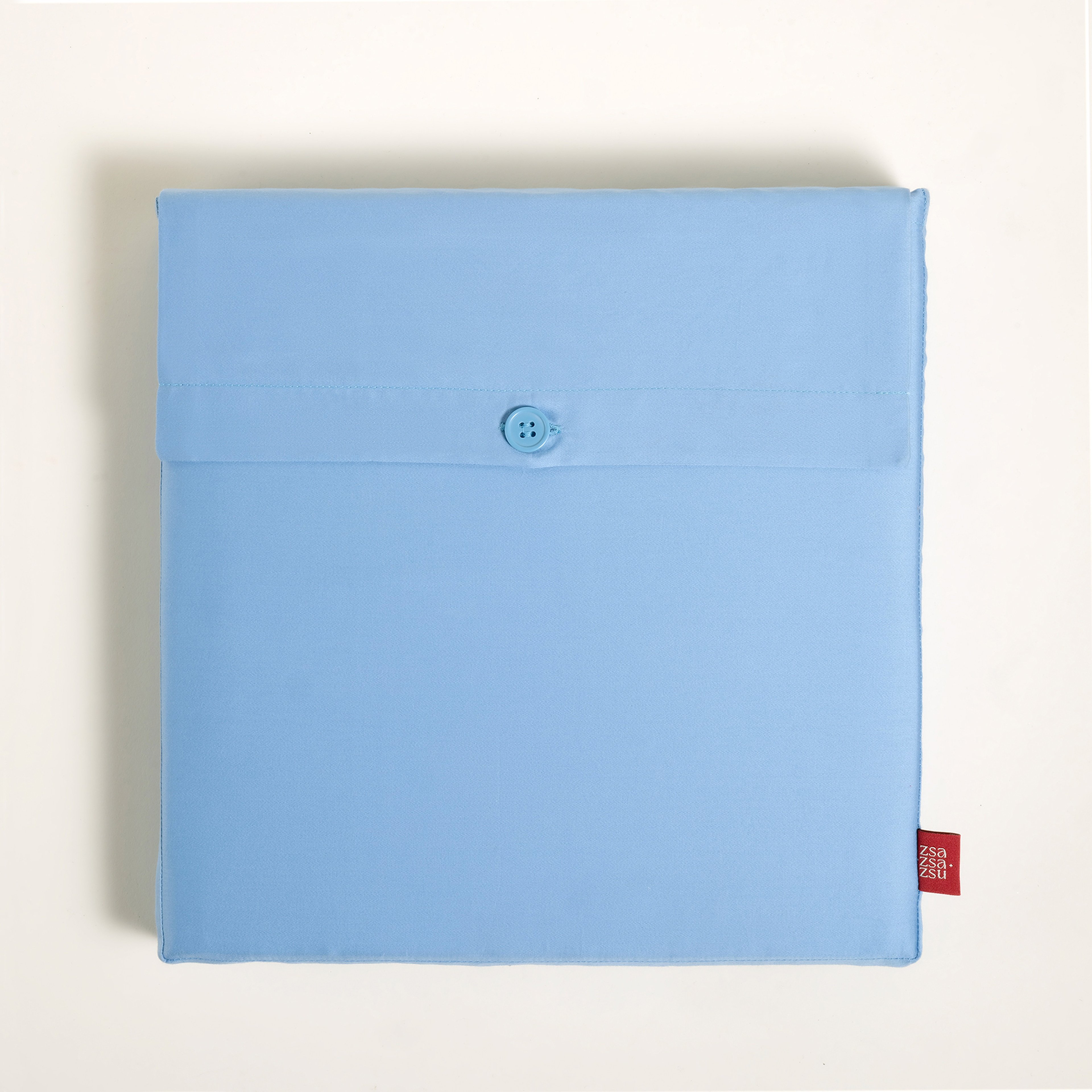 Solıd 300 Tc Queen Sıze Pamuk Saten %100 Pamuk Saten Lastikli Çarşaf 180x200 Cm Mavi