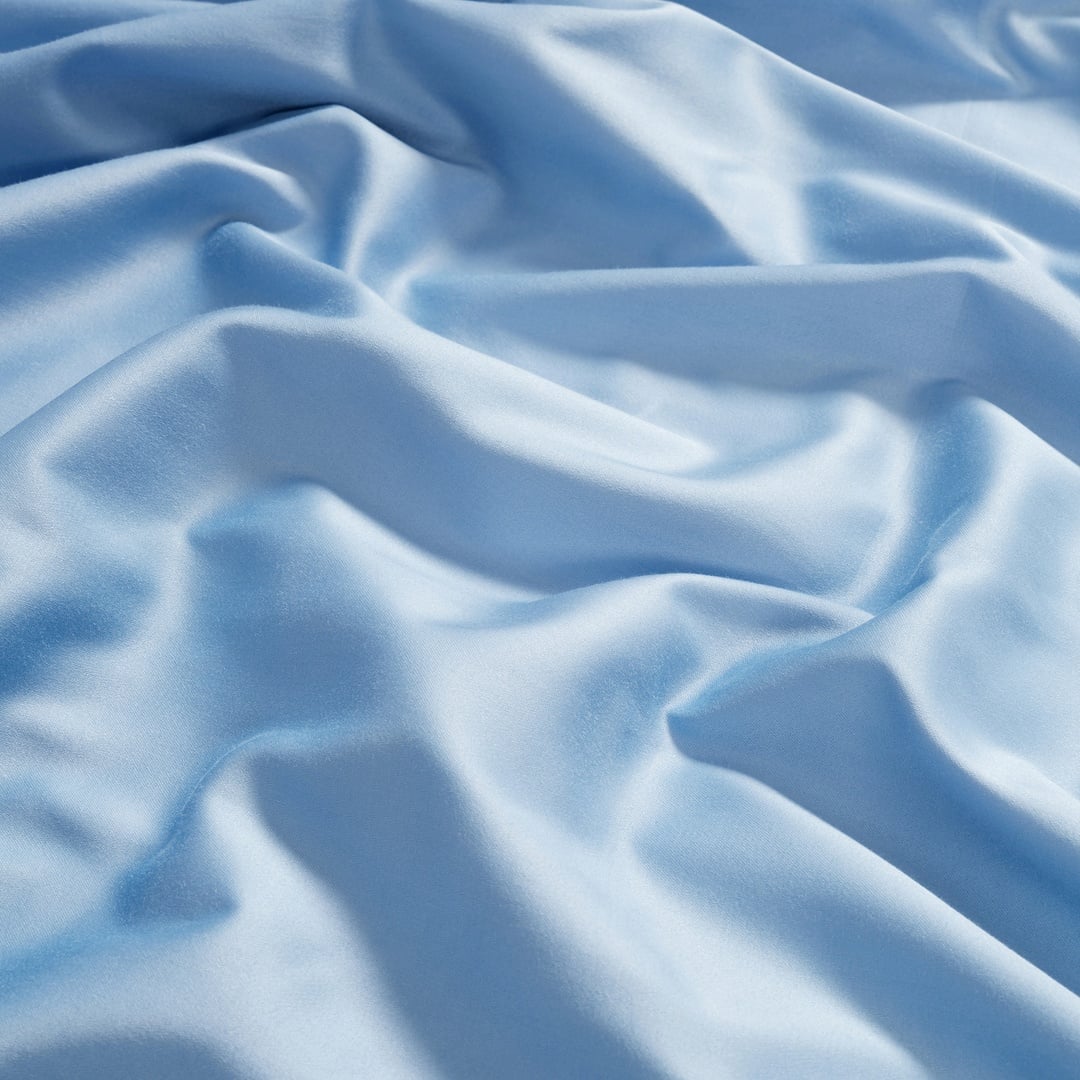 Solıd 300 Tc Tek Kişilik Pamuk %100 Pamuk Saten Nevresim Seti 160x220 Cm Mavi