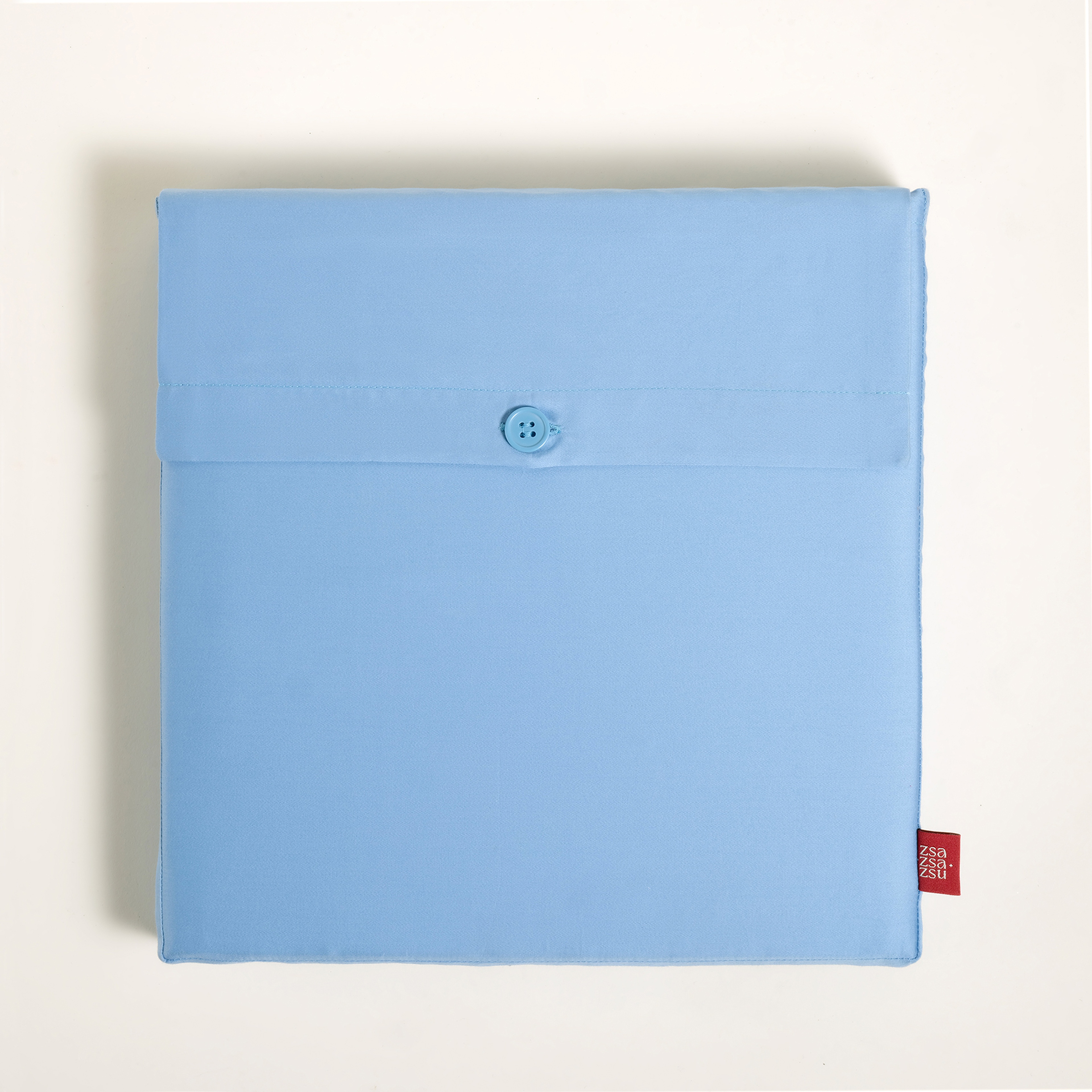 Solıd 300 Tc Çift Kişilik Pamuk Saten %100 Pamuk Saten Nevresim Seti 200x220 Cm Mavi