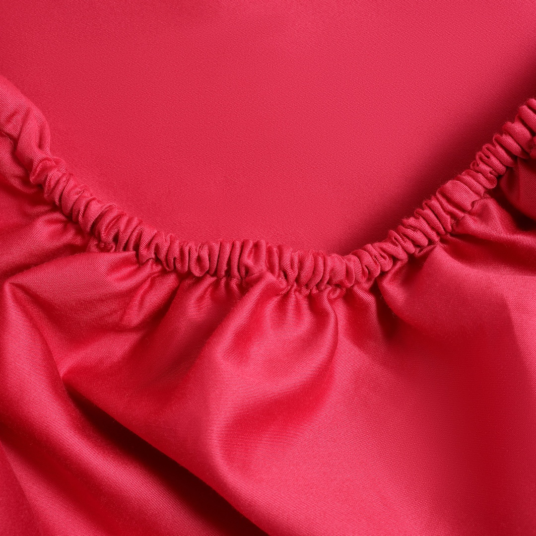 Solıd 300 Tc Çift Kişilik Pamuk Saten %100 Pamuk Saten Lastikli Çarşaf 160x200 Cm Fuşya