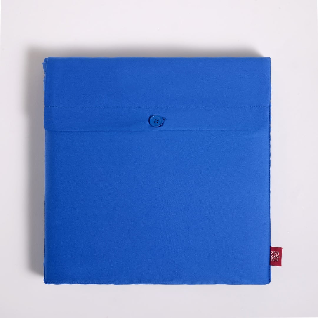 Solıd 300 Tc Çift Kişilik Pamuk Saten %100 Pamuk Saten Nevresim Seti 200x220 Cm Koyu Mavi