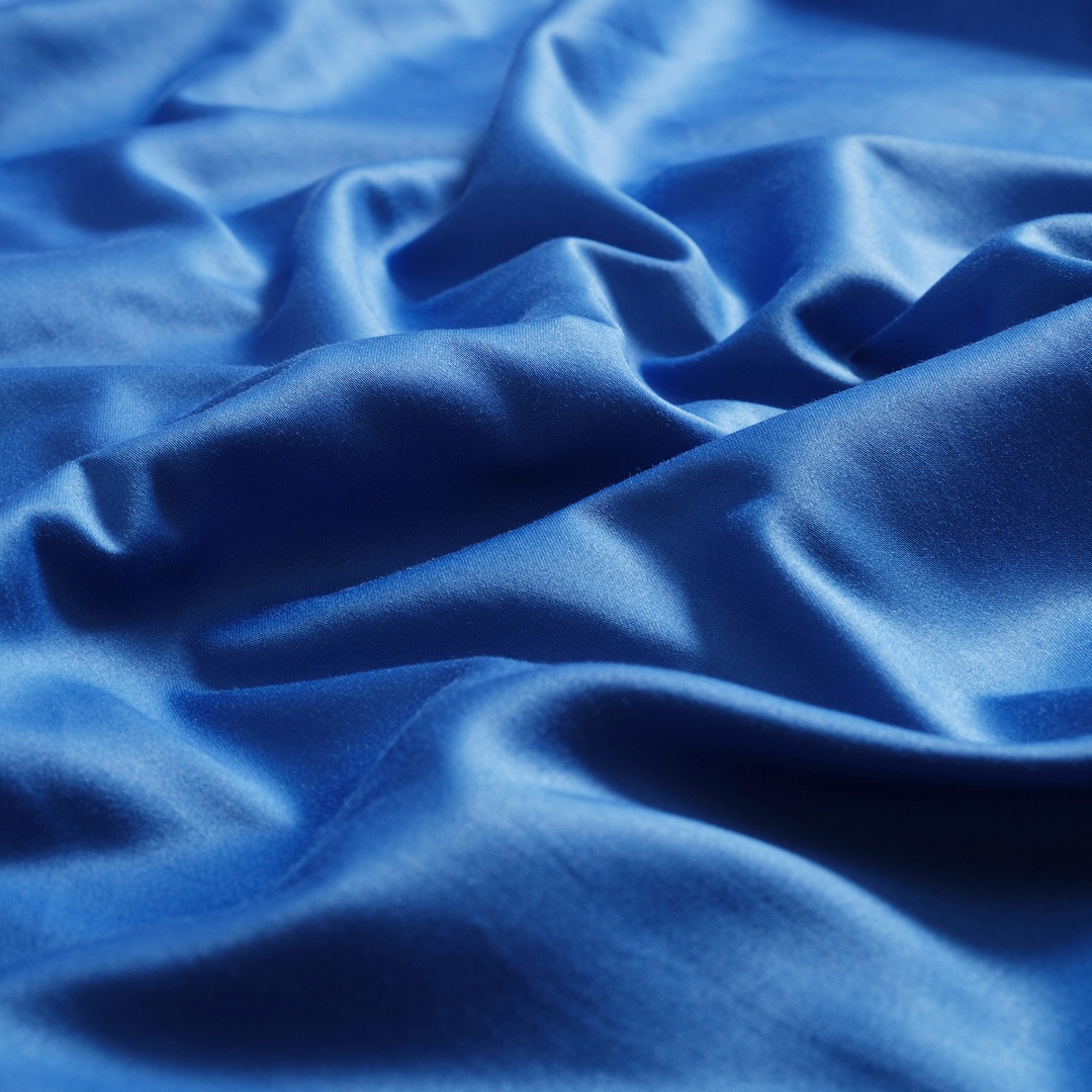 Solıd Koyu Mavi Kıng Sıze Pamuk Nevresim Seti