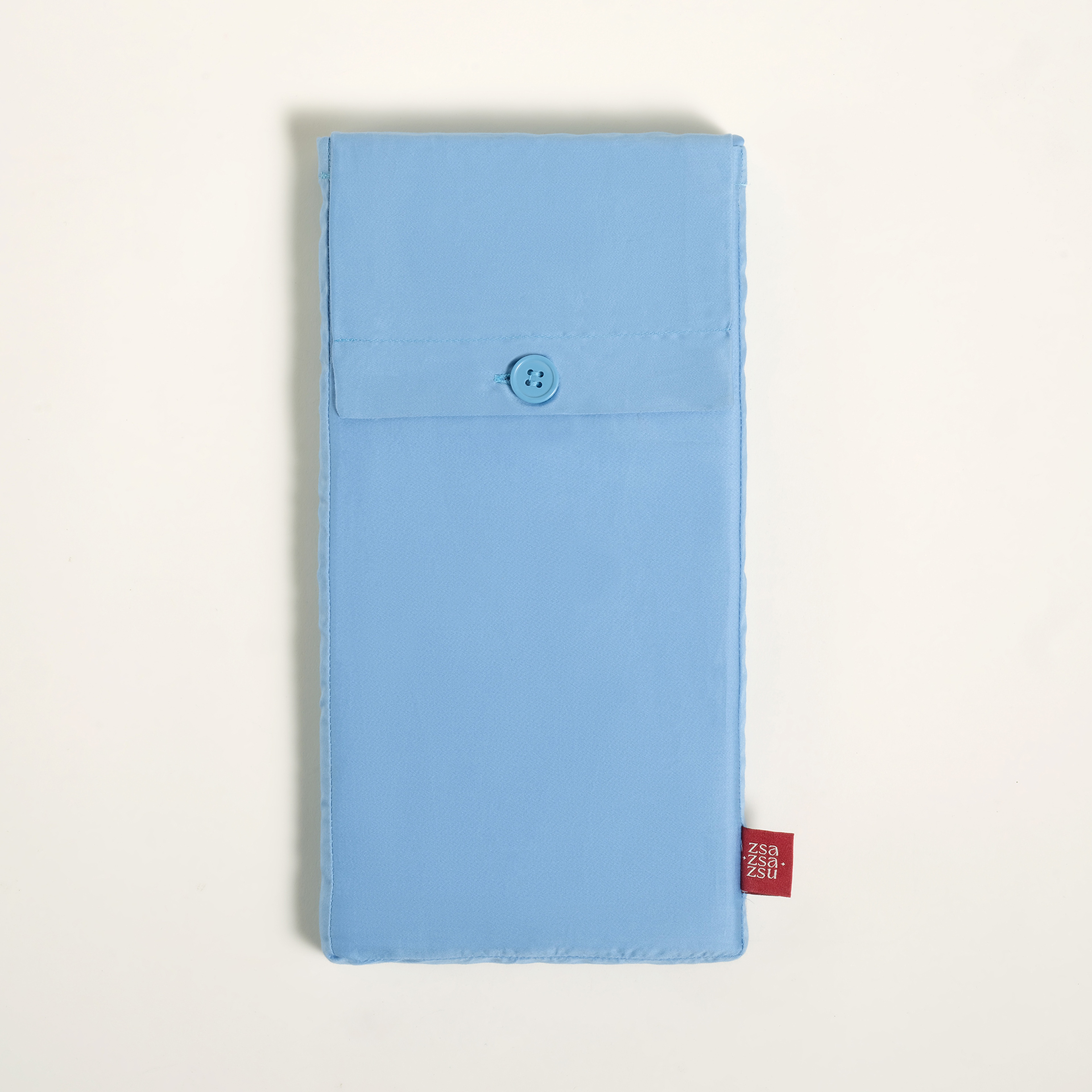 Solıd Mavi 2'li Pamuk Saten Yastık Kılıfı