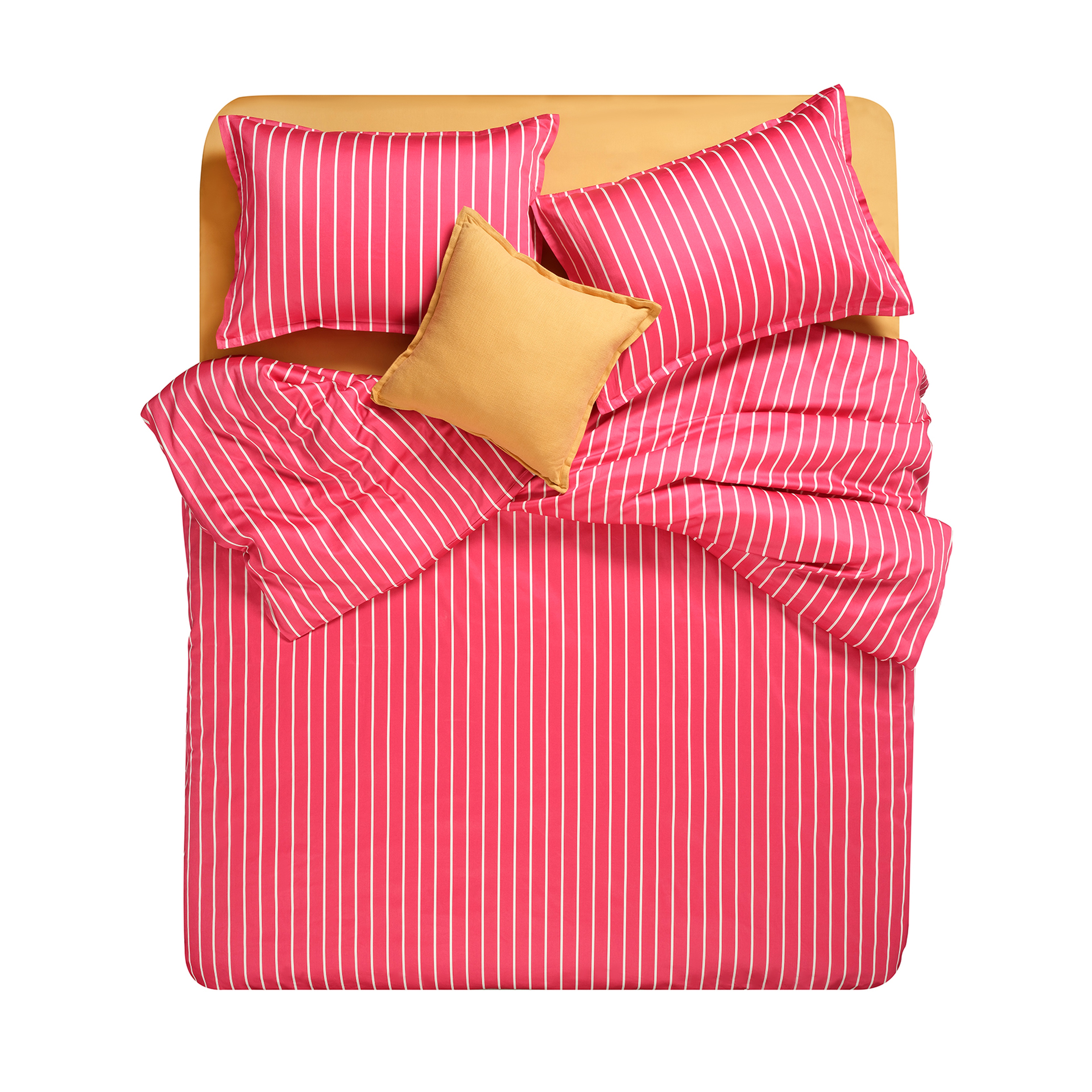 Solıd Fuşya Tek Kişilik Pamuk Saten Nevresim Seti