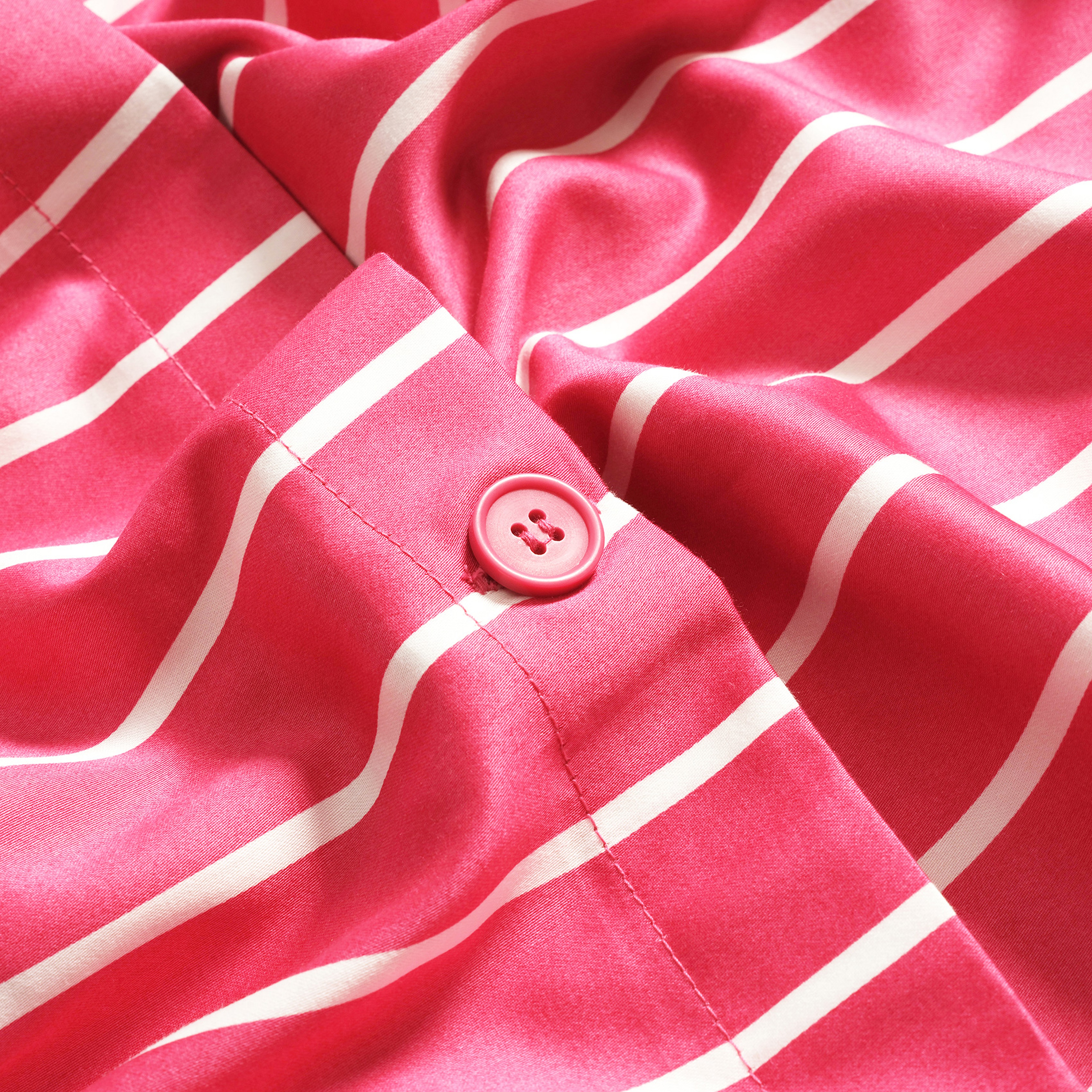 Solıd Fuşya Tek Kişilik Pamuk Saten Nevresim Seti