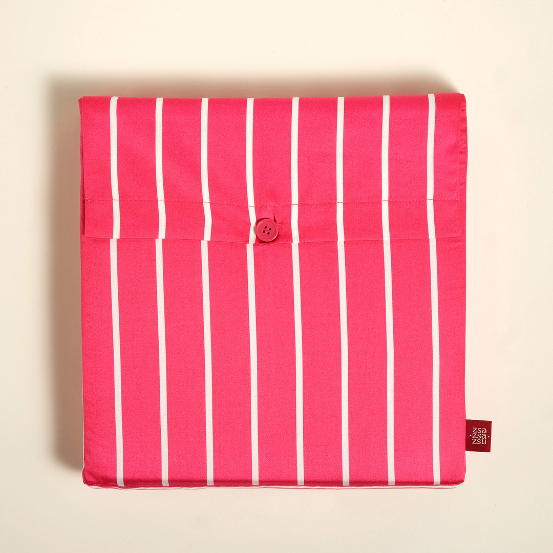 Solıd Fuşya Kıng Sıze Pamuk Saten Nevresim Seti