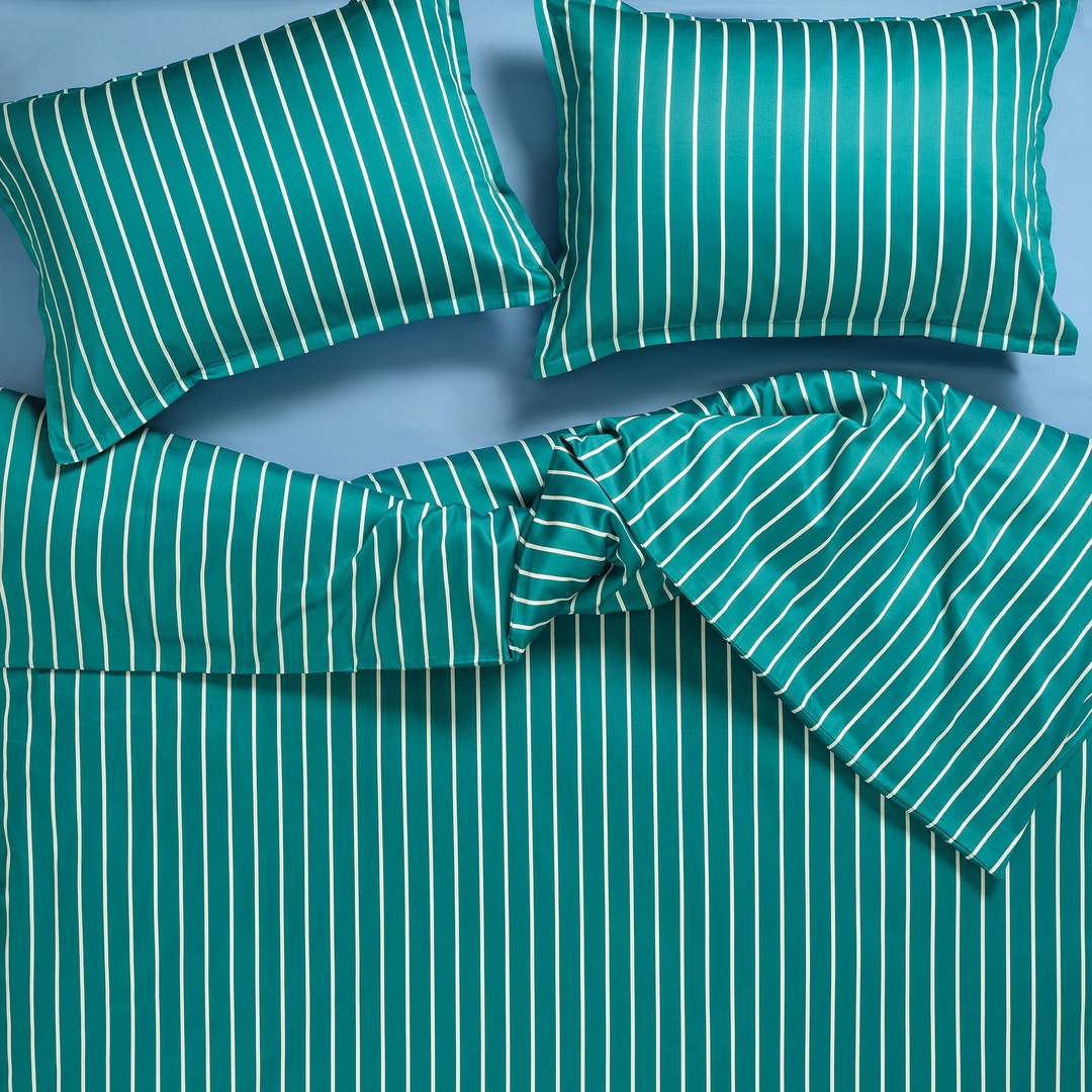 Solıd Koyu Yeşil Tek Kişilik Pamuk Saten Nevresim Seti