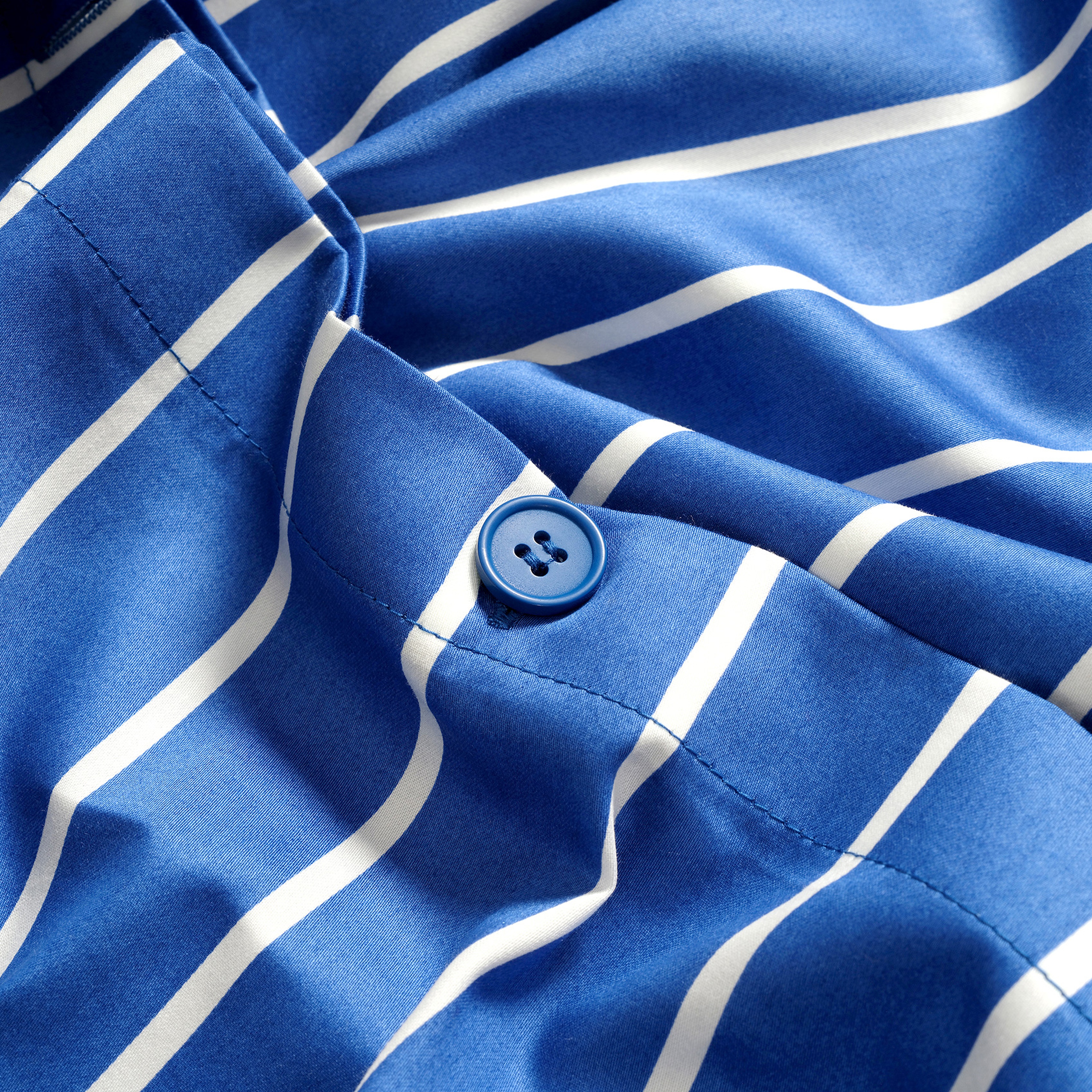 Solıd Koyu Mavi Tek Kişilik Pamuk Saten Nevresim Seti