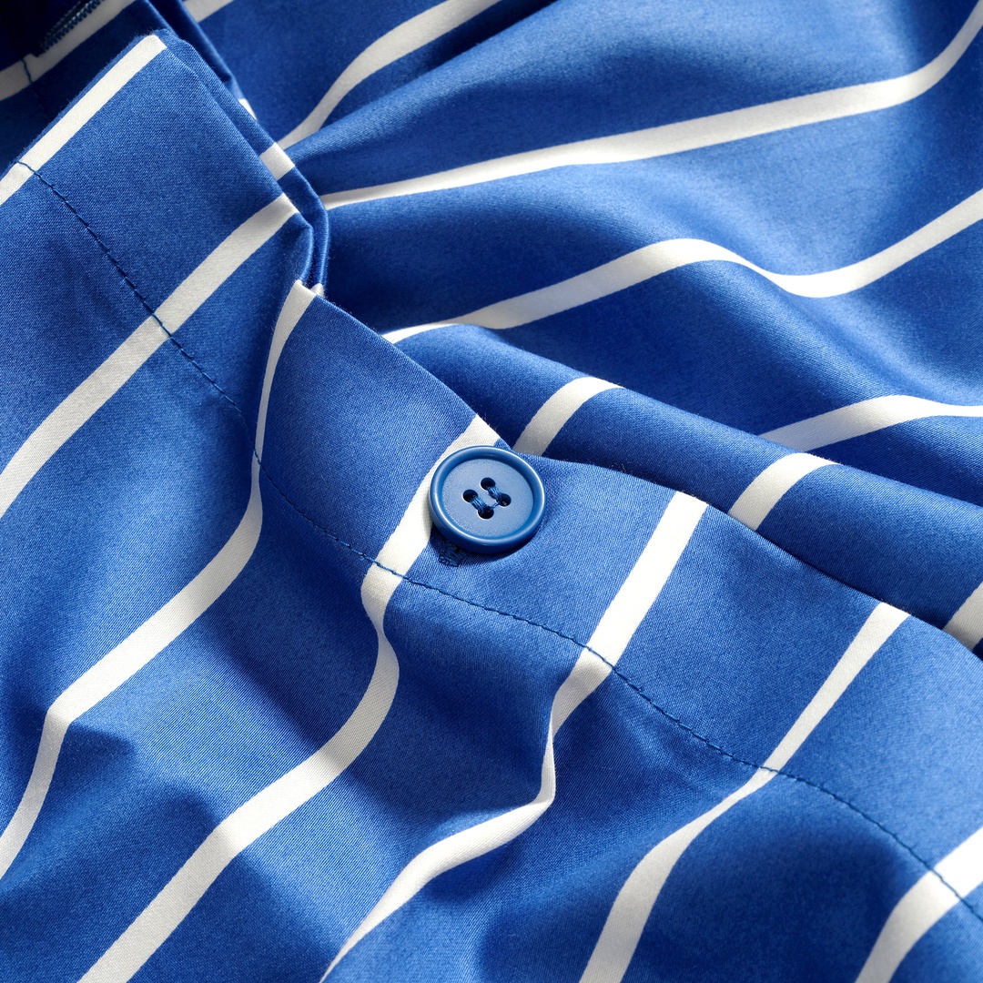 Solıd Koyu Mavi Kıng Sıze Pamuk Saten Nevresim Seti