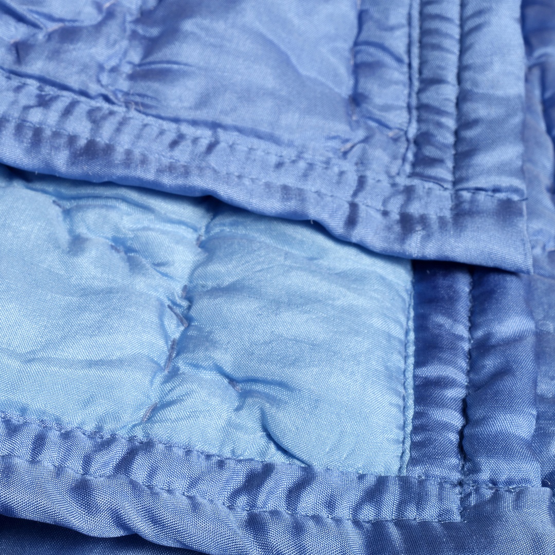 Okhla Çift Kişilik İpek Yatak Örtüsü Seti 240x260 Cm Mavi