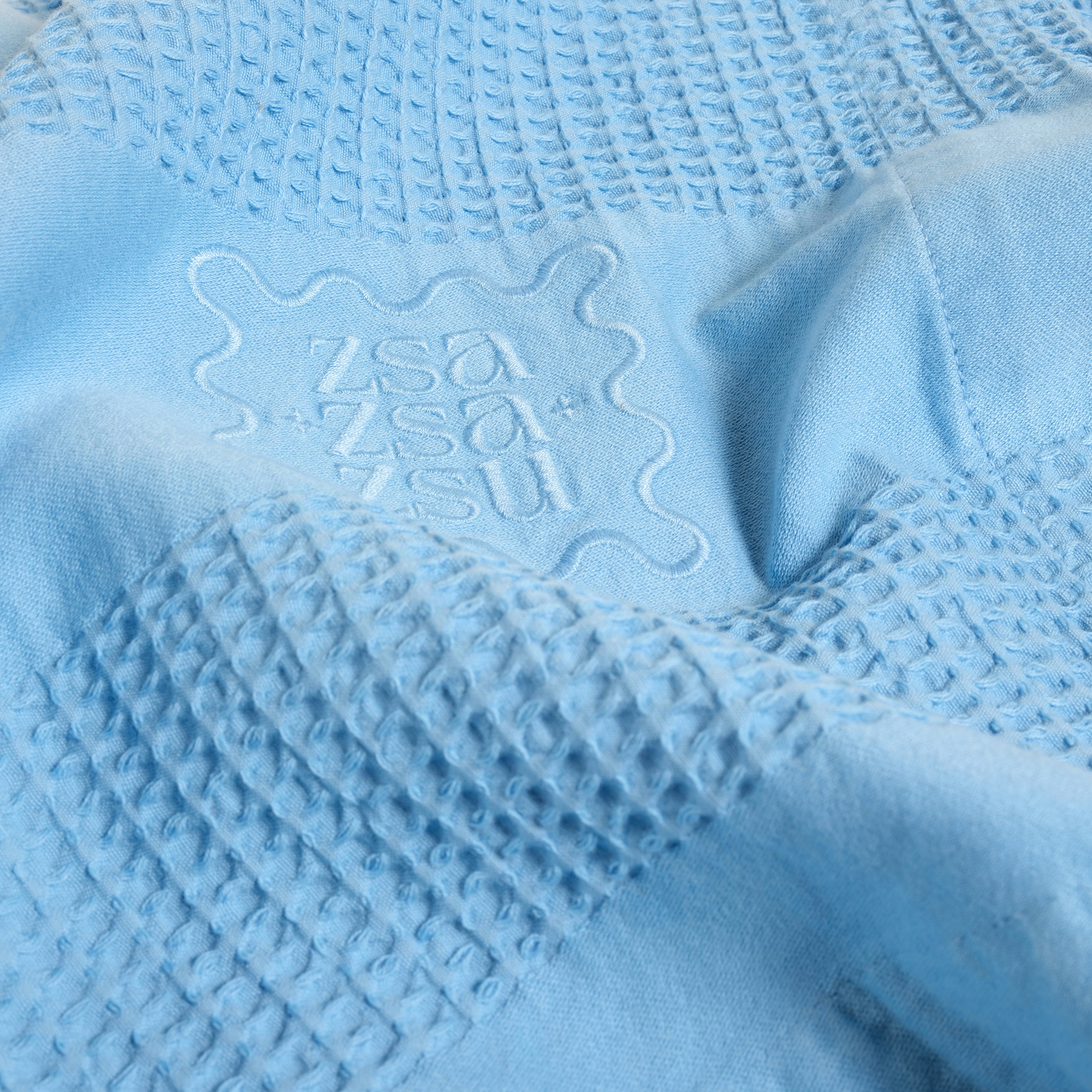 Braga Mavi Çift Kişilik Pamuk Pike