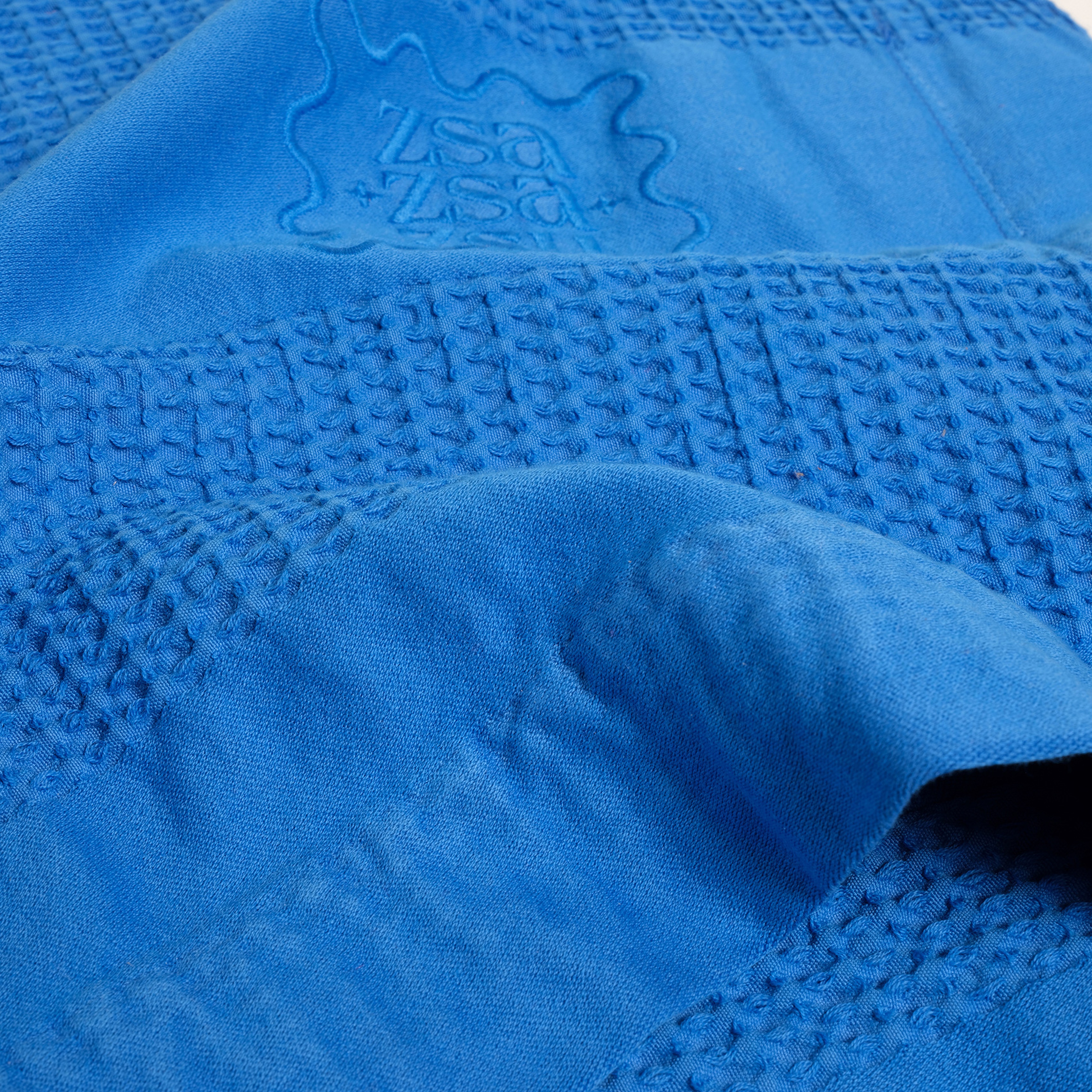 Braga Waffle Tek Kişilik Pamuk Pike 160x220 Cm Koyu Mavi