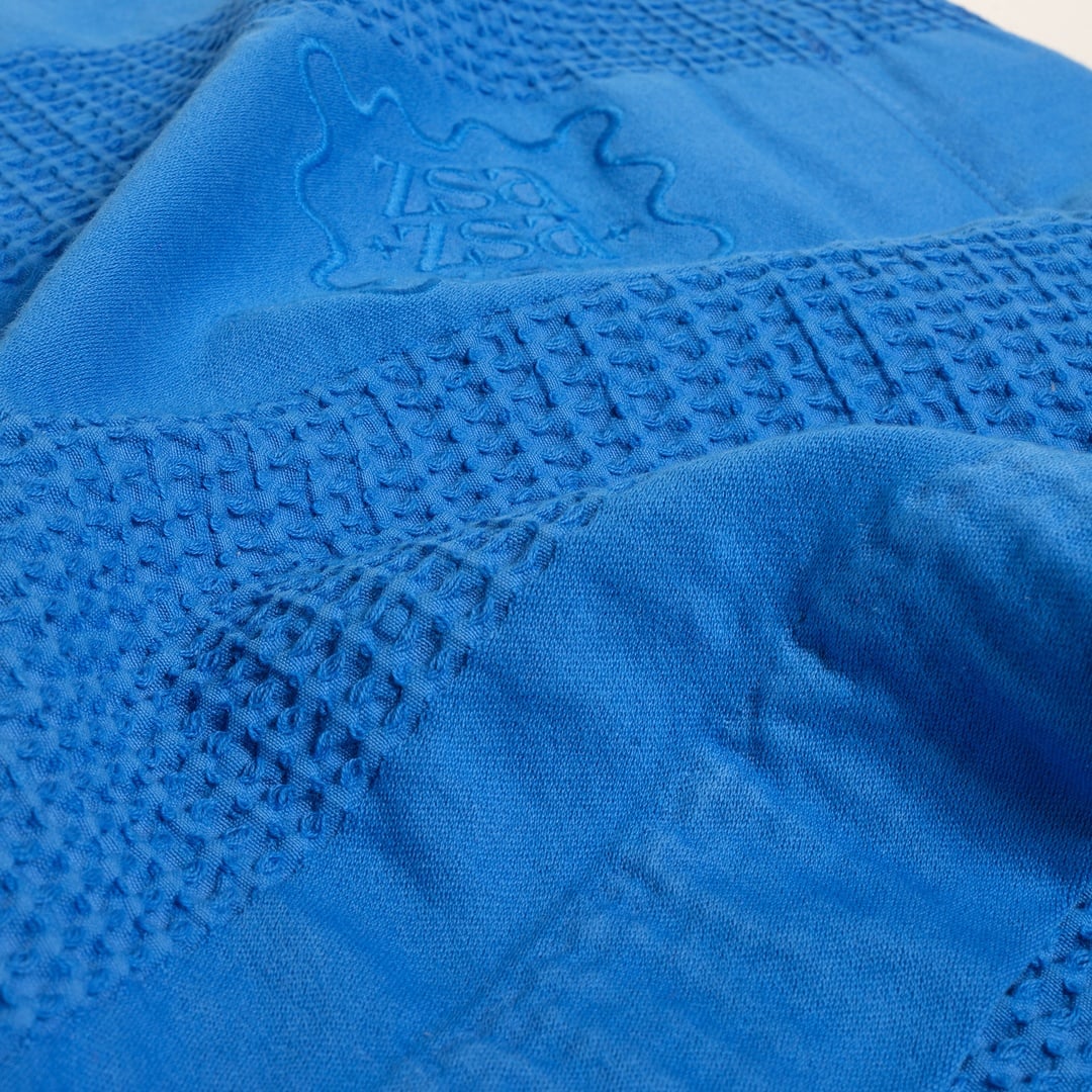 Braga Waffle Tek Kişilik Pamuk Pike 160x220 Cm Koyu Mavi