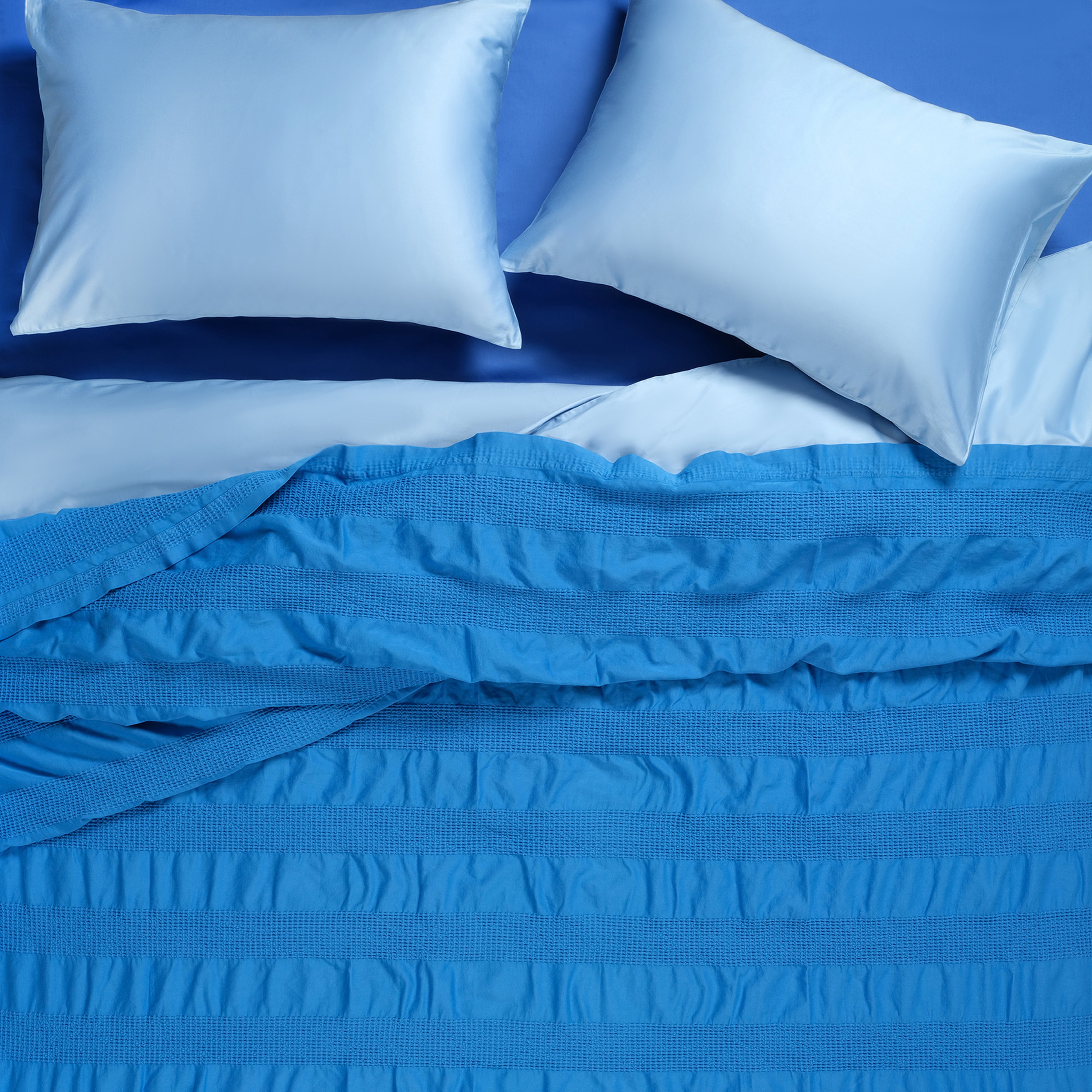 Braga Koyu Mavi Kıng Sıze Pamuk Pike