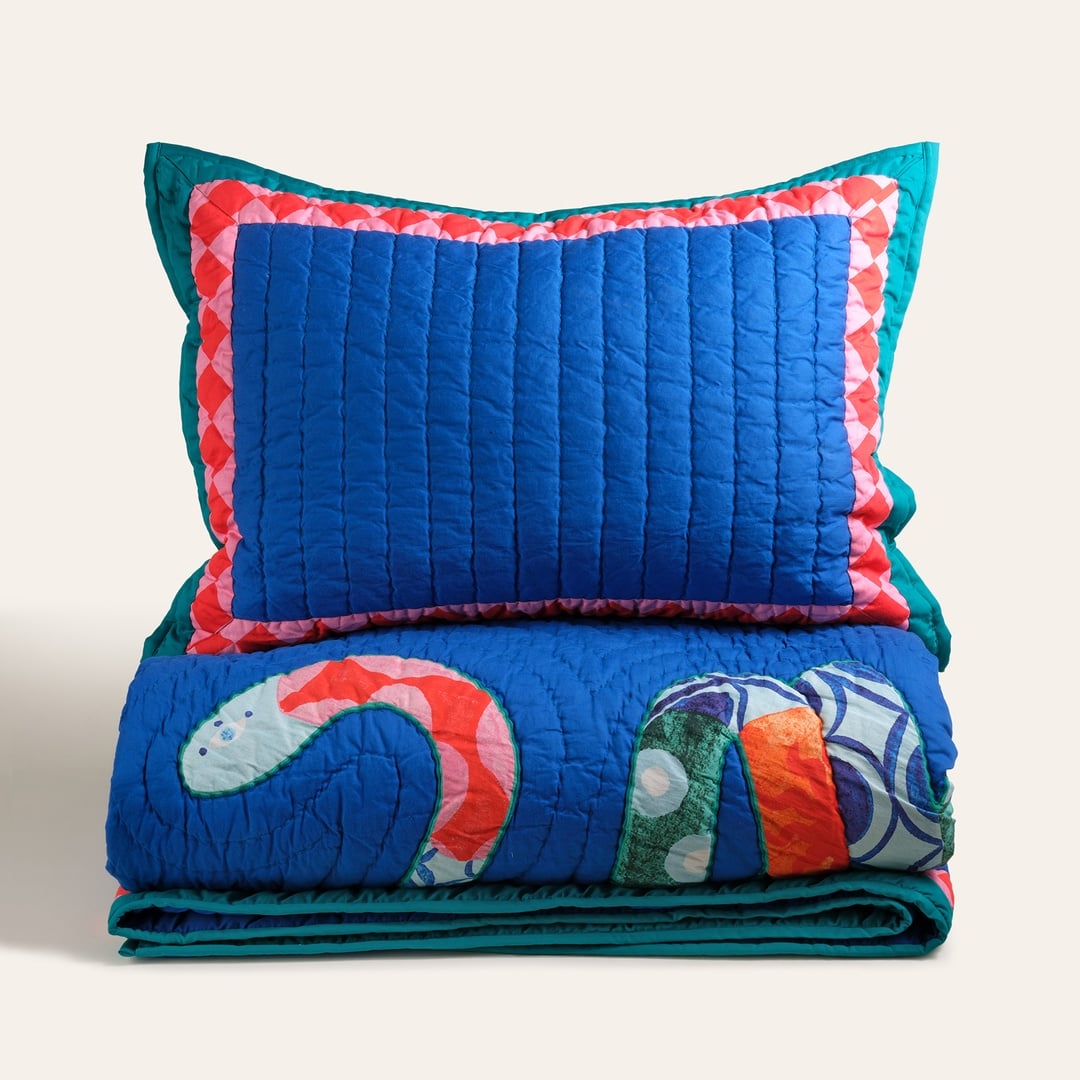 Uttar Kapitoneli 300 Tc Çift Kişilik Pamuk Saten Yatak Örtüsü Seti 240x260 Cm Koyu Mavi