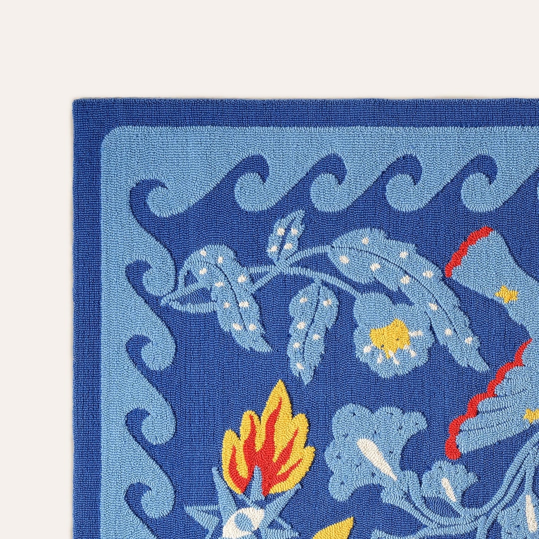 Laxıa Polyester Halı 160x230 Cm Mavi