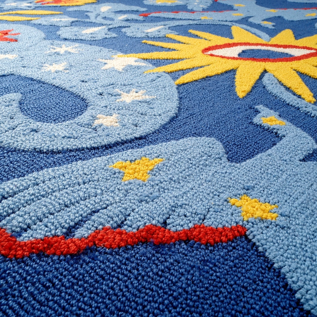 Laxıa Polyester Halı 160x230 Cm Mavi